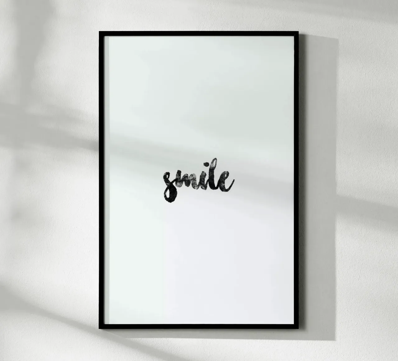 Smile poster da typed