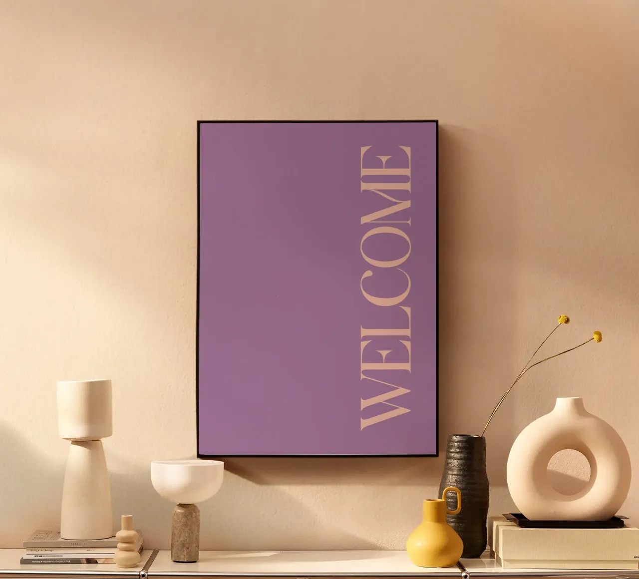 Welcome acrylic glass by BAINAI QUOTES