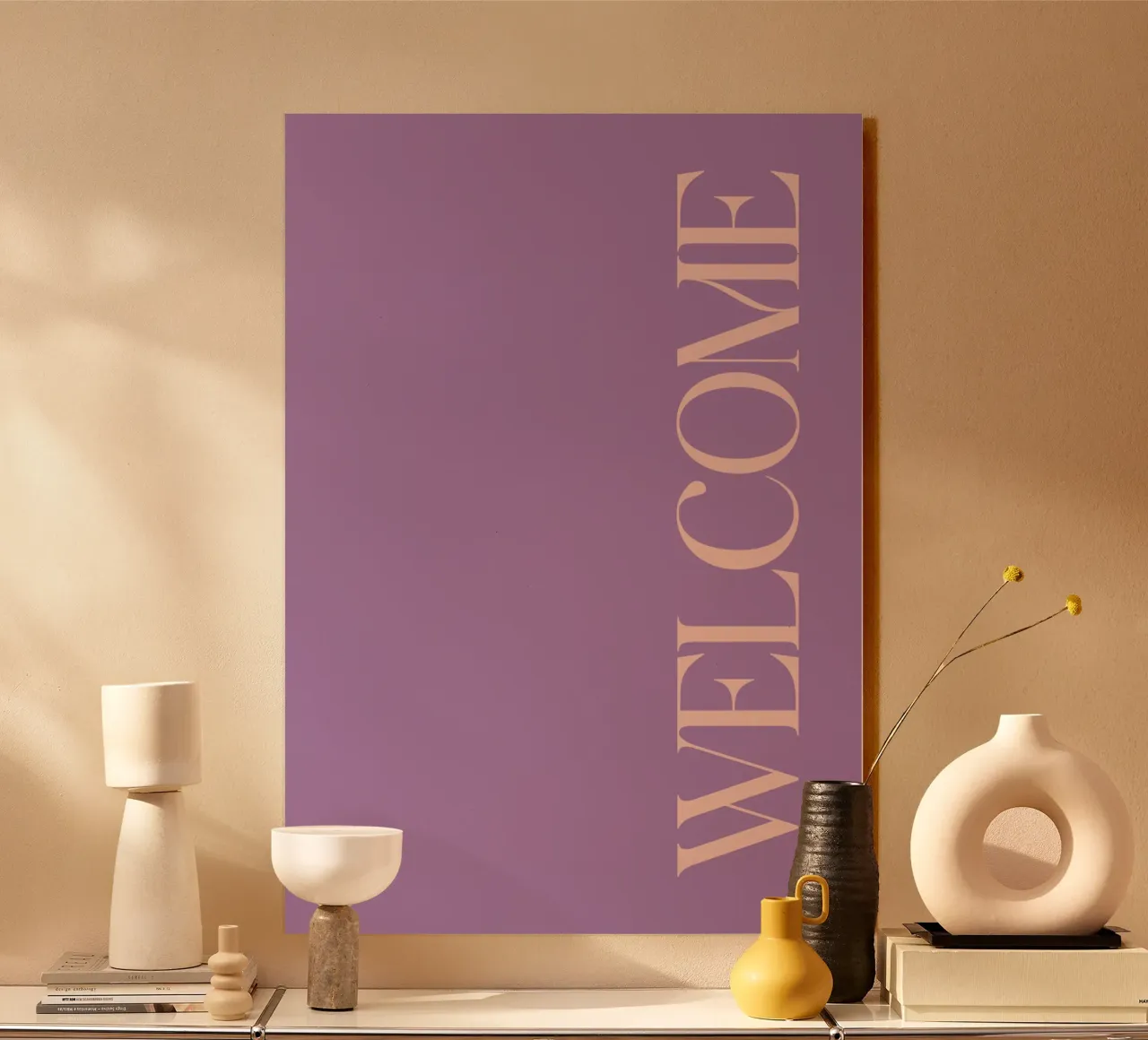 Welcome acrylic glass by BAINAI QUOTES