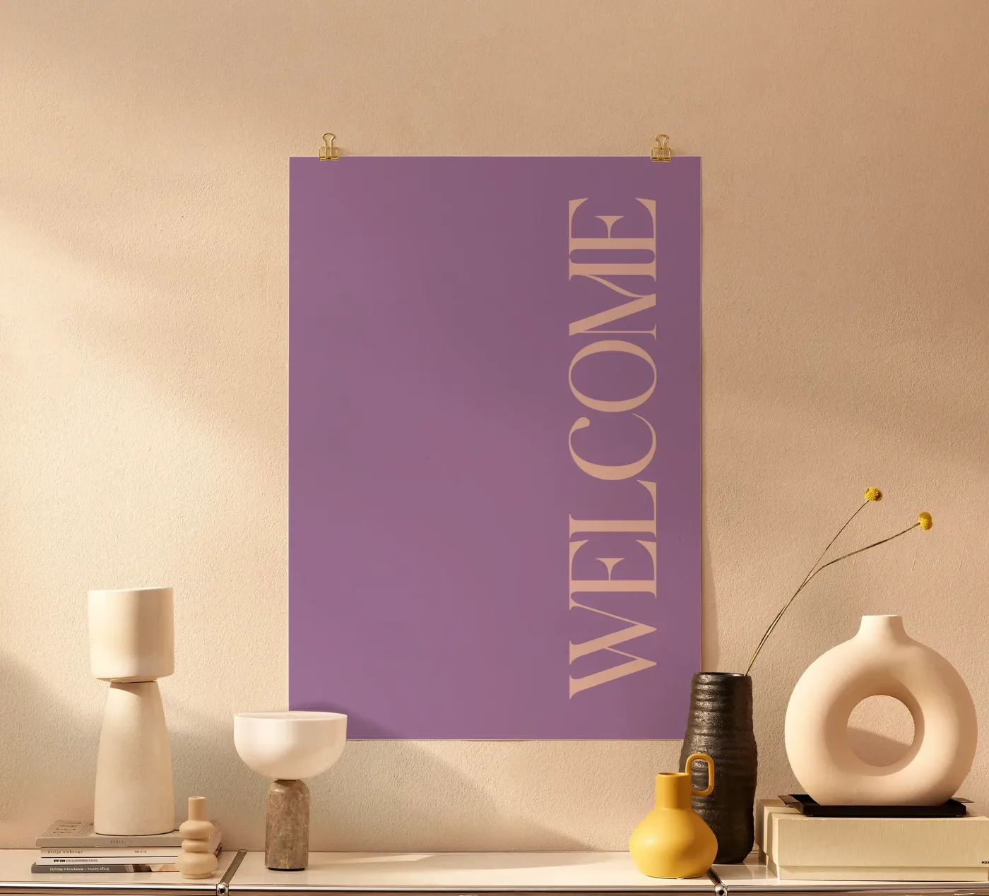 Welcome Poster von BAINAI QUOTES
