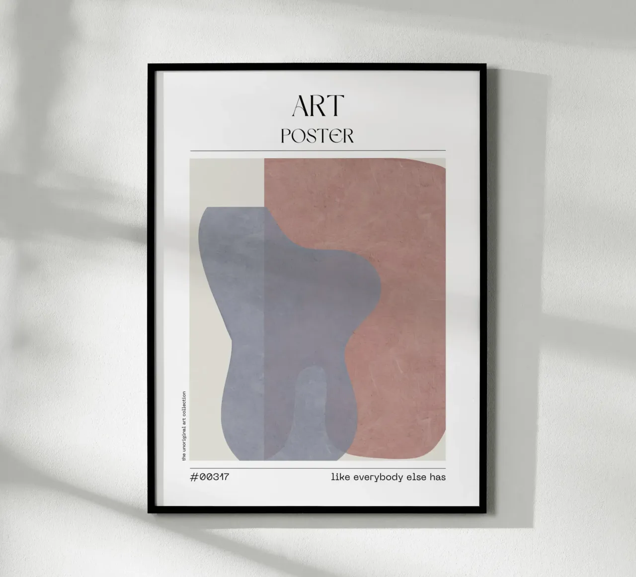 Contemporary Pale Abstract – No. 00317 poster con telaio in plastica da Hightown Design