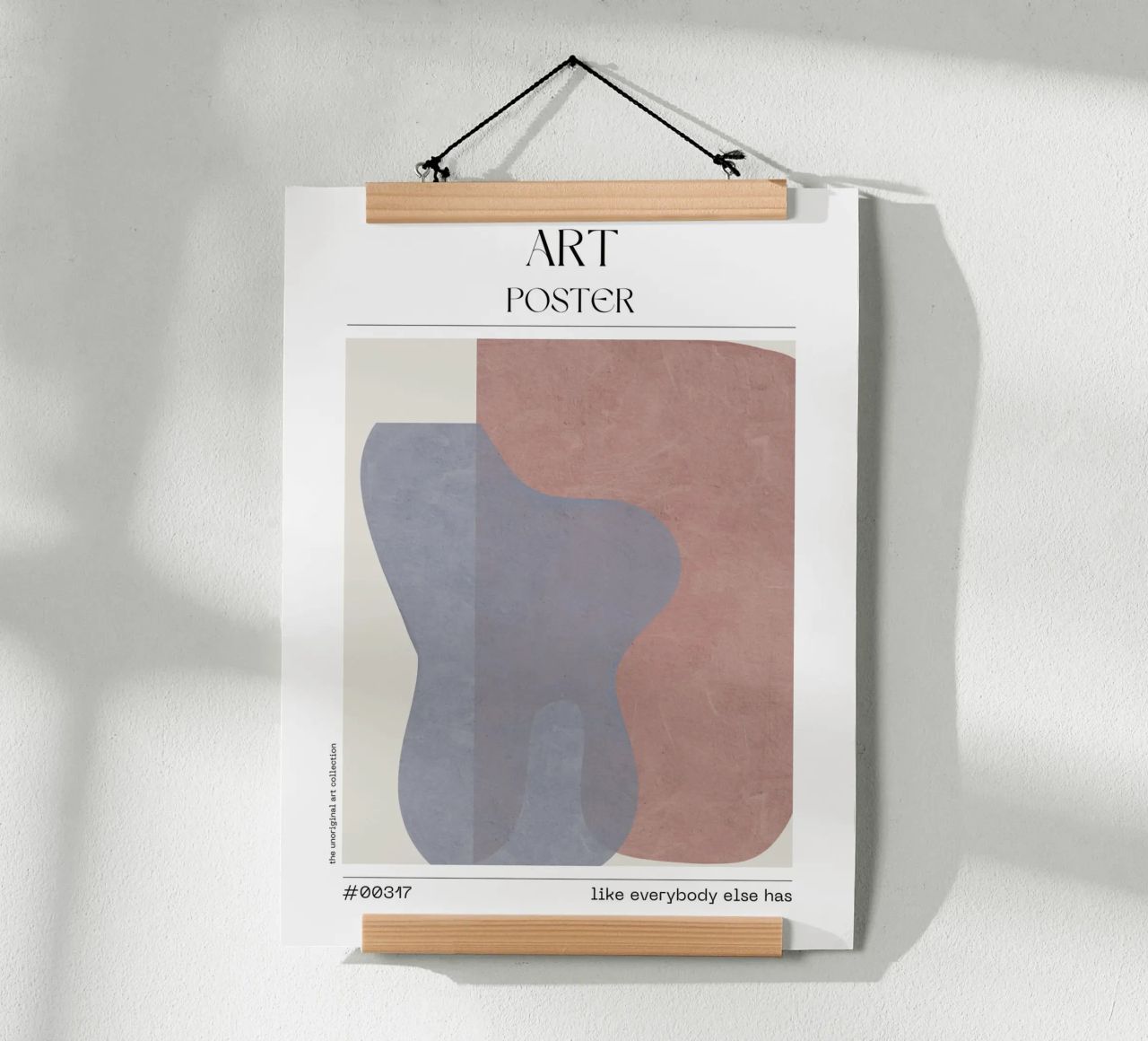 Contemporary Pale Abstract – No. 00317 Poster von Hightown Design