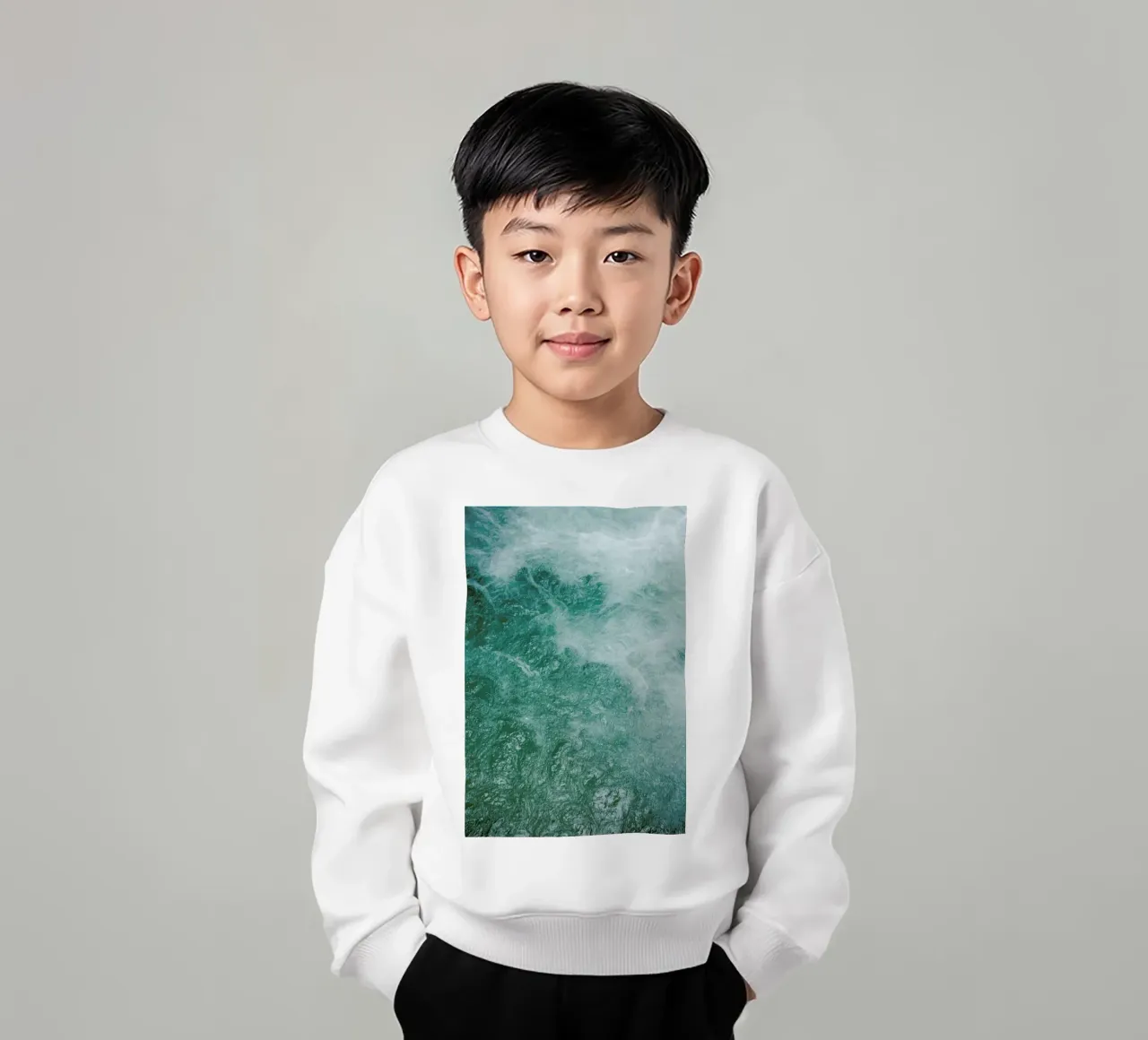 Glacier Water kinder sweatshirt van Studio Nahili