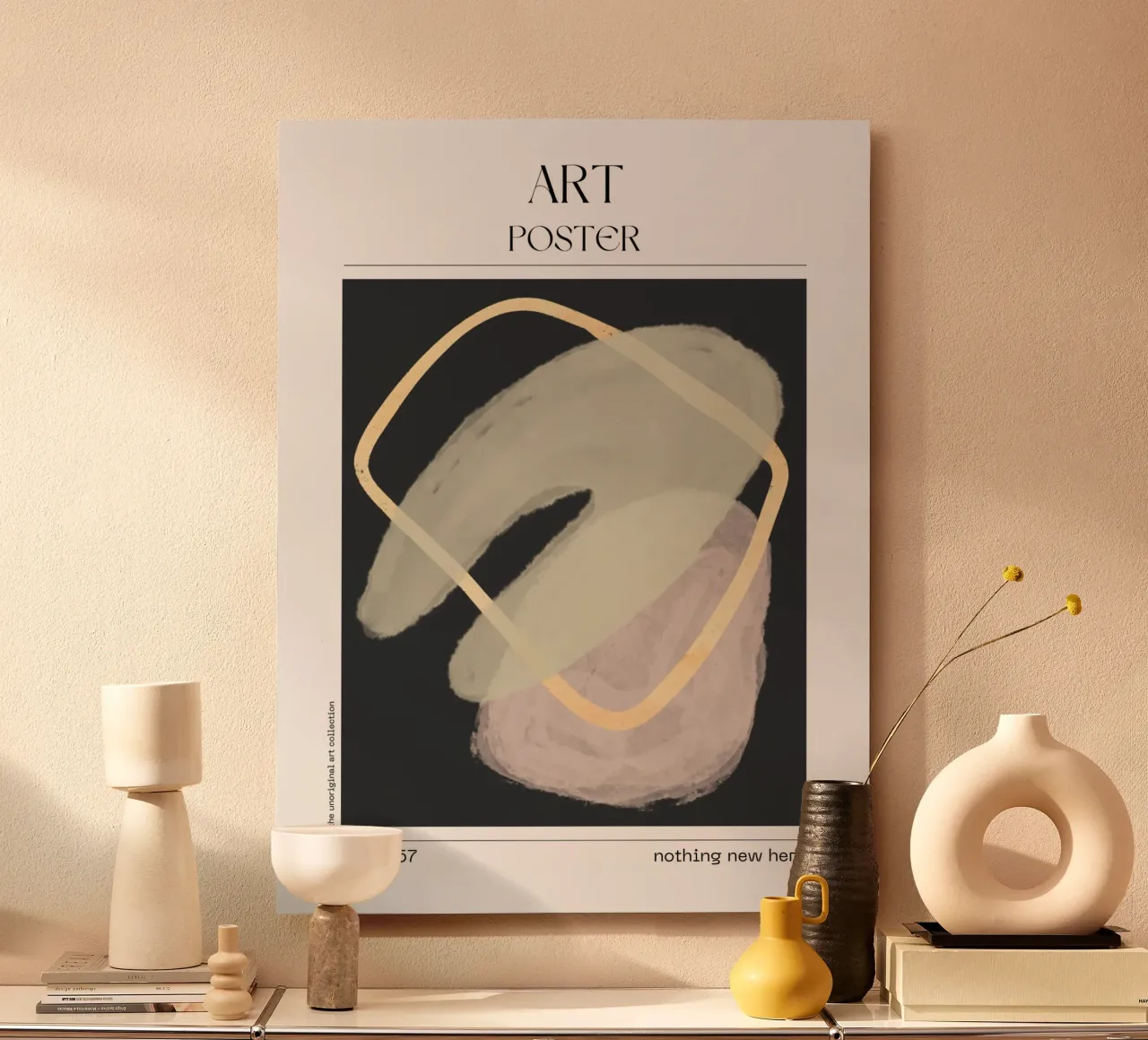 Abstract Form Poster – No. 00457 alluminio dibond da Hightown Design