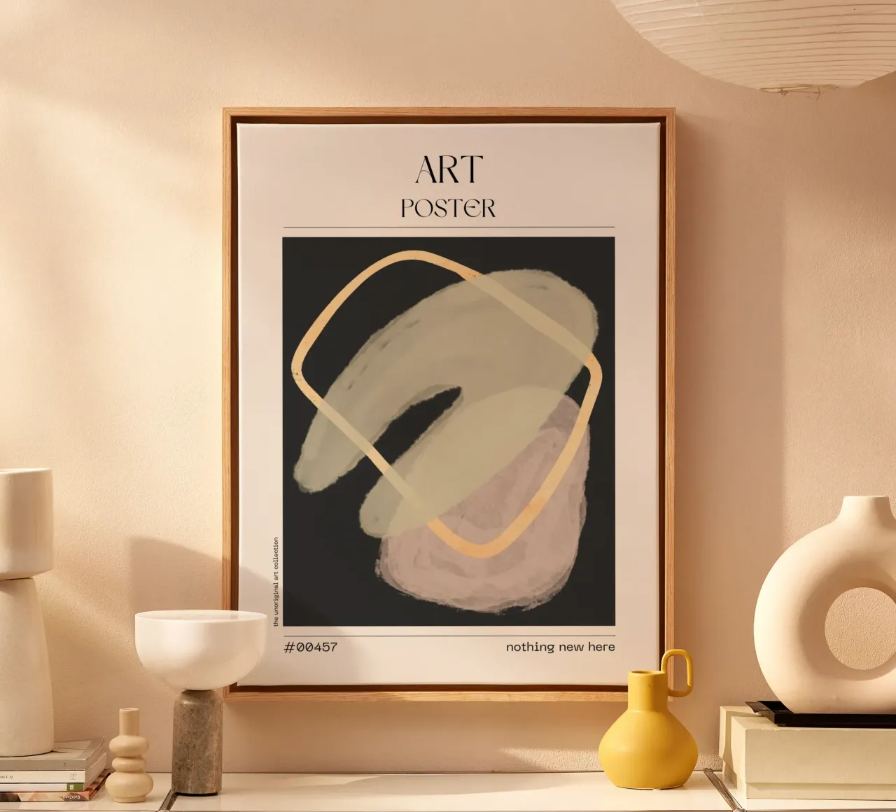 Abstract Form Poster – No. 00457 tela con Cornice a cassetta da Hightown Design