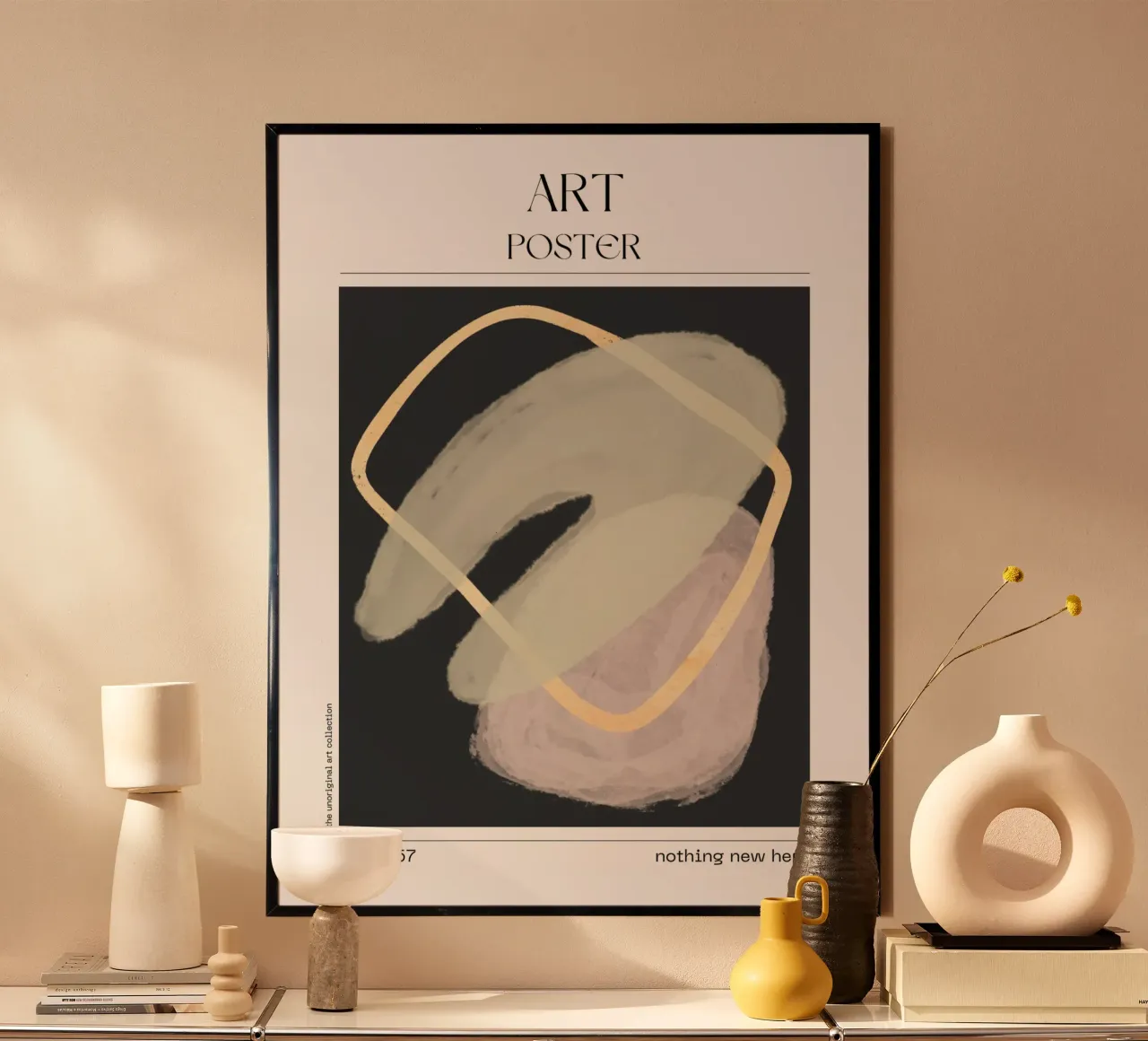 Abstract Form Poster – No. 00457 carta hahnemühle da Hightown Design