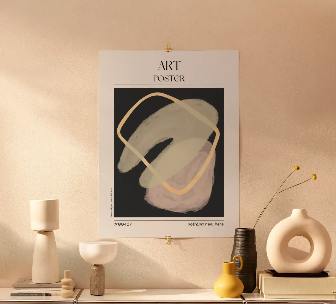 Abstract Form Poster – No. 00457 carta hahnemühle da Hightown Design