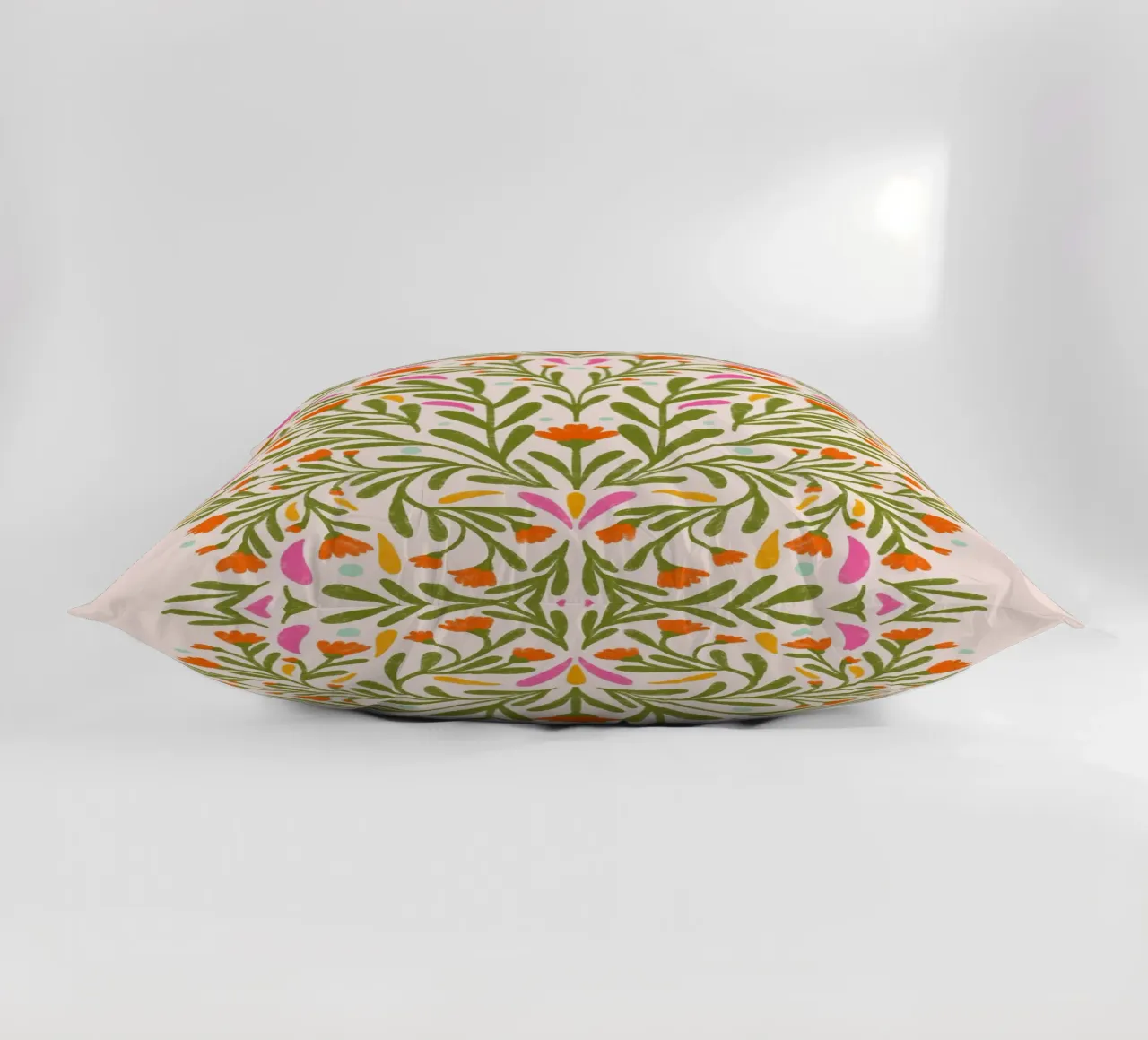 Spring flowers decorative cushion by Wackapacka