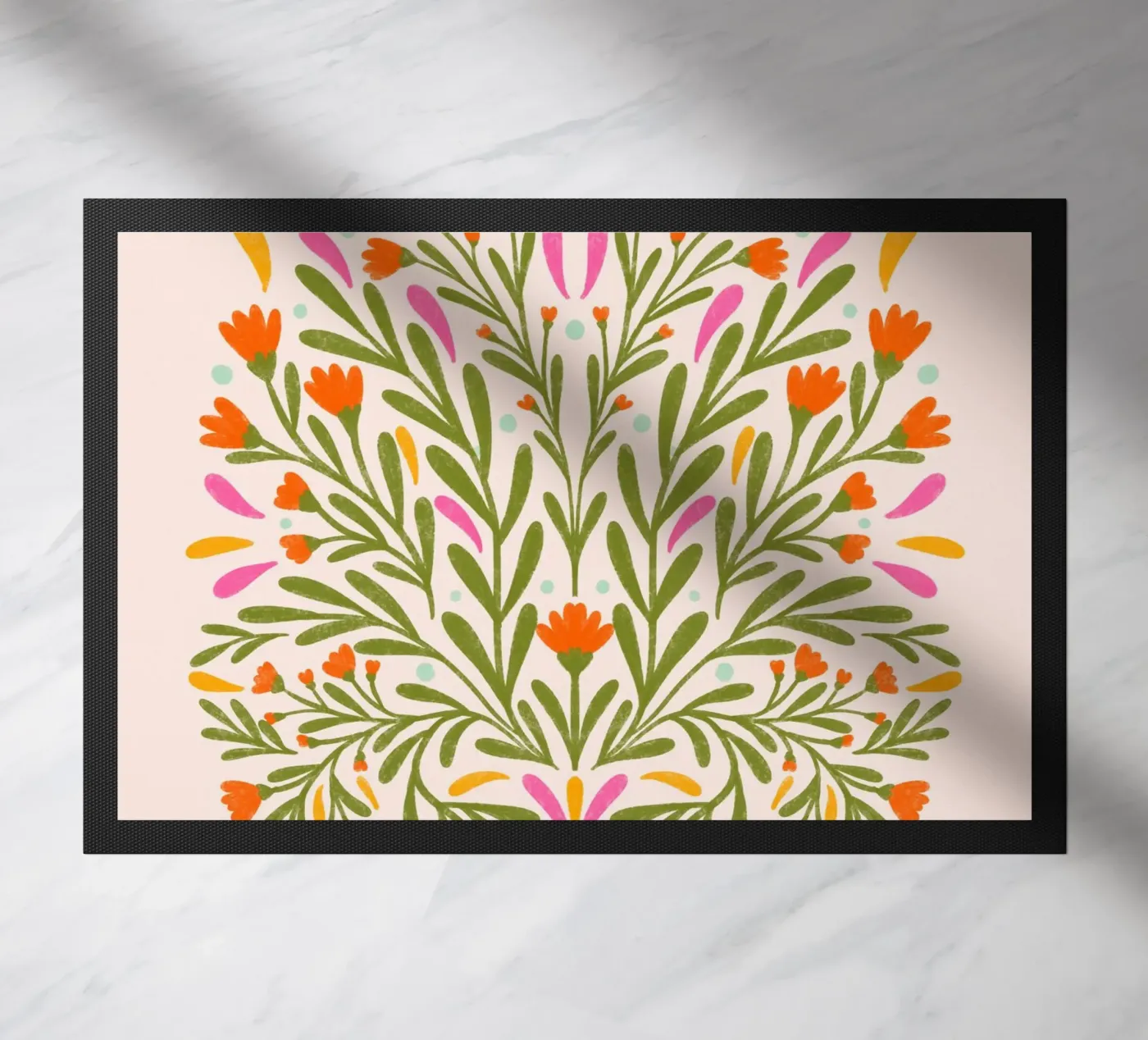 Spring flowers doormat by Wackapacka