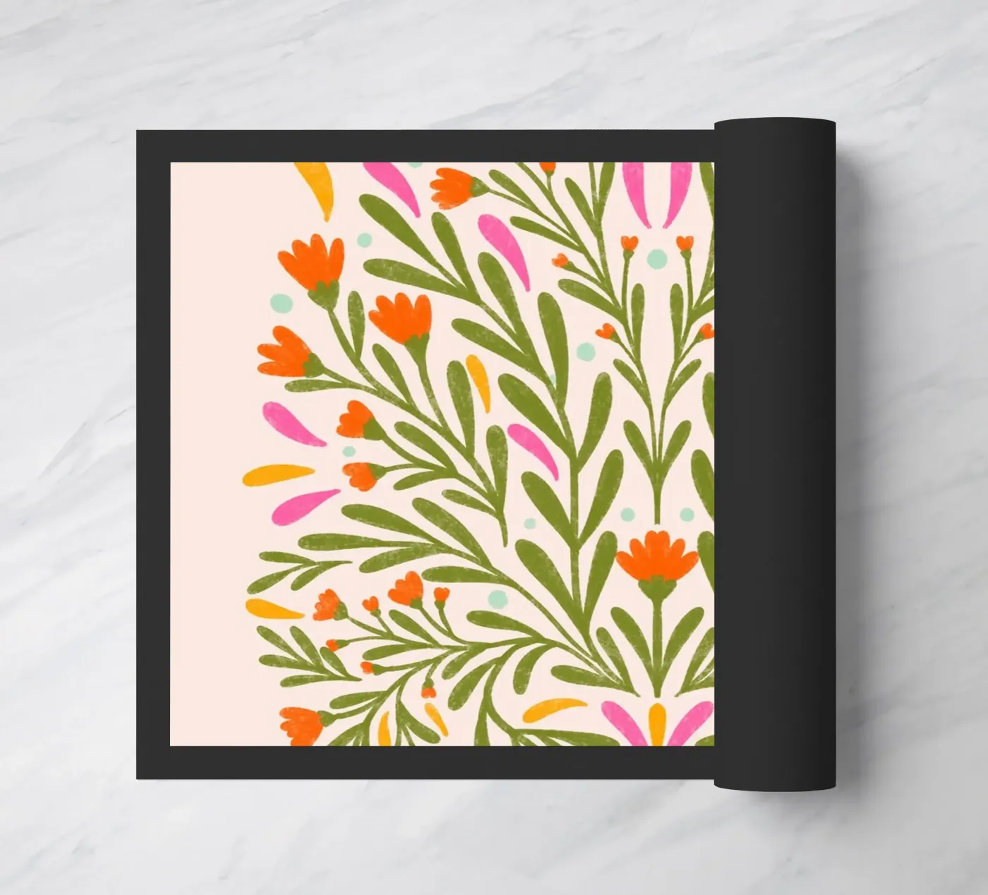 Spring flowers doormat by Wackapacka