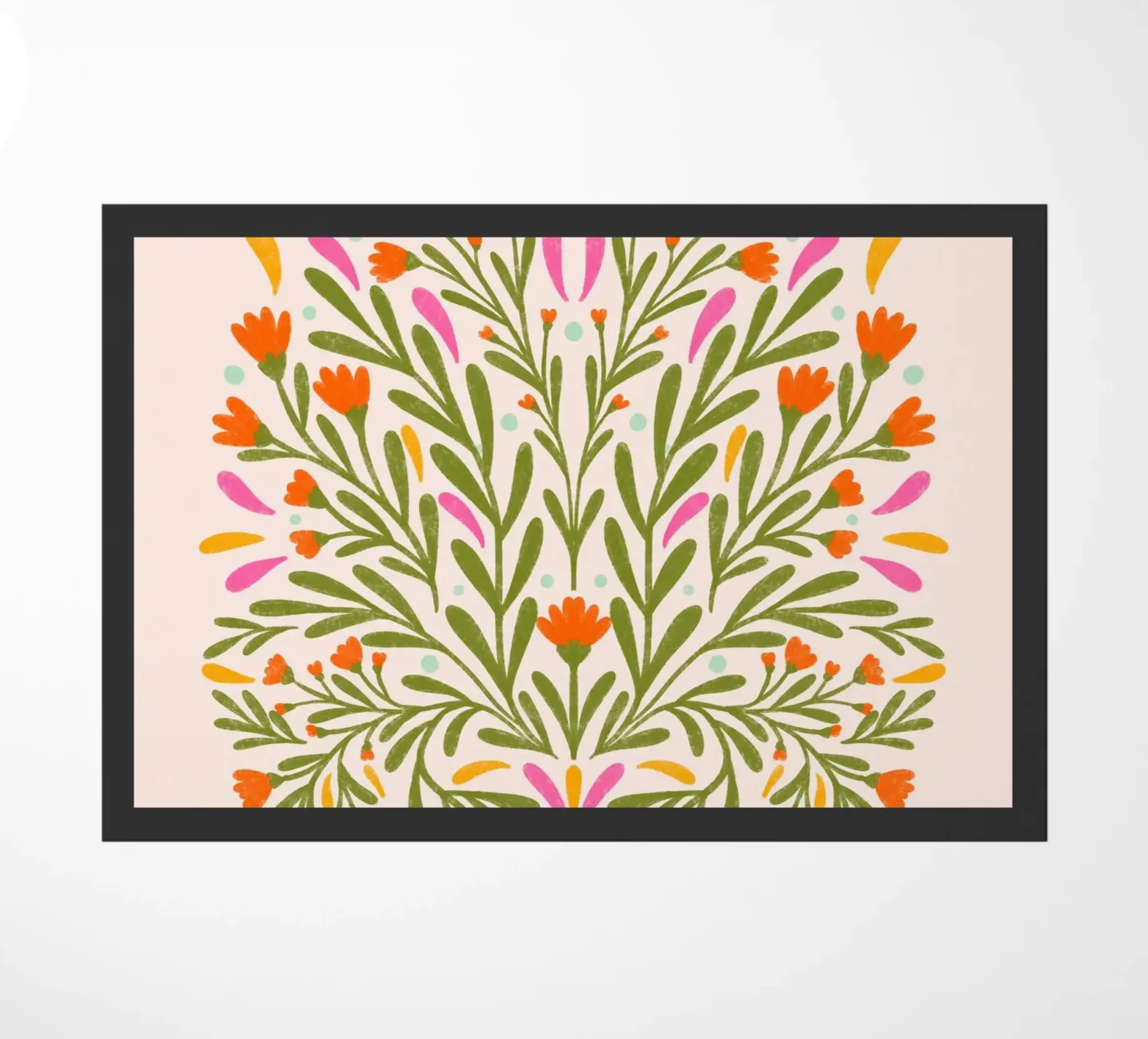 Spring flowers doormat by Wackapacka