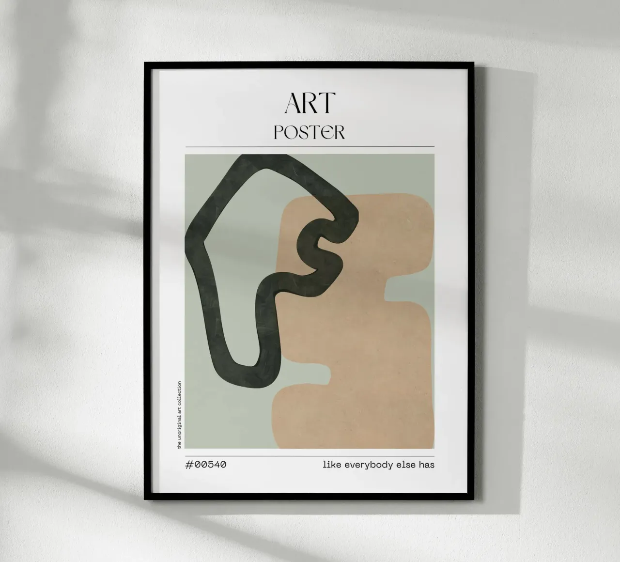 Squiggly Minimal Art – No. 00540 poster de Hightown Design