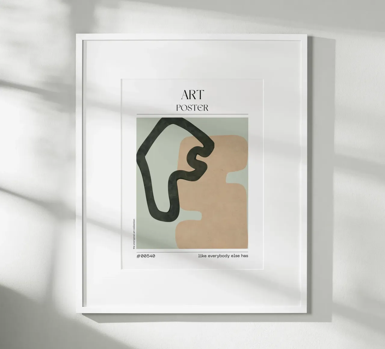 Squiggly Minimal Art – No. 00540 poster de Hightown Design