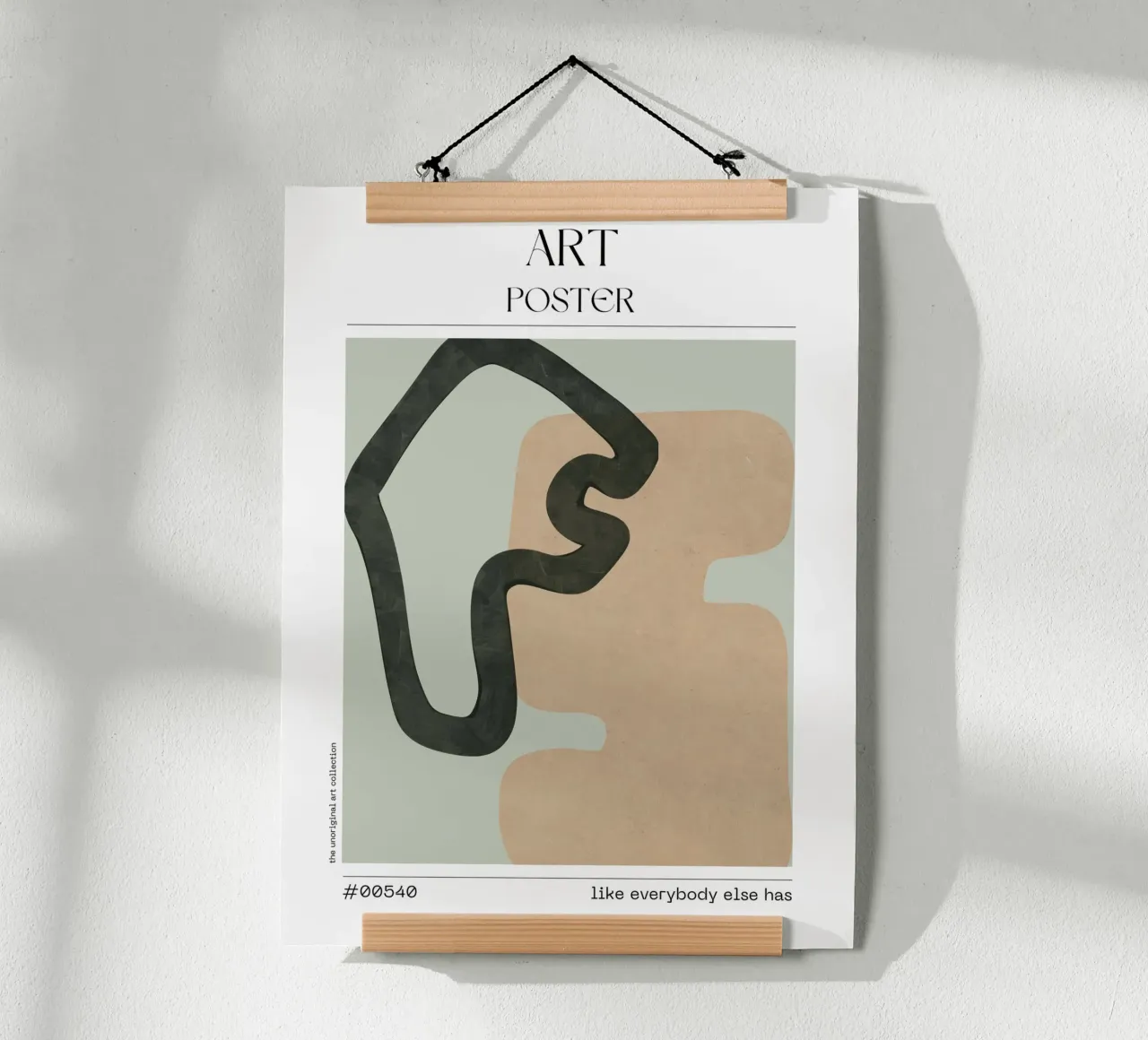 Squiggly Minimal Art – No. 00540 poster de Hightown Design