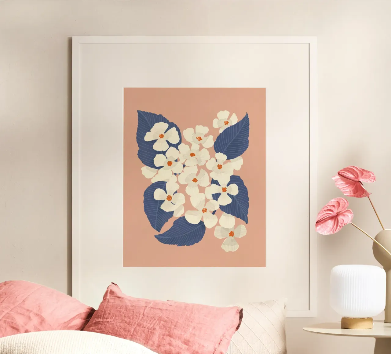 Cornioli bianchi poster da Pictufy Sun & Spirit