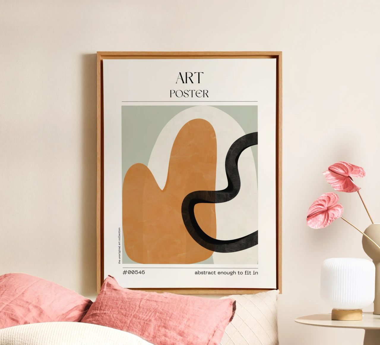 Neutral Shape Study – No. 00546 canvas by Hightown Design