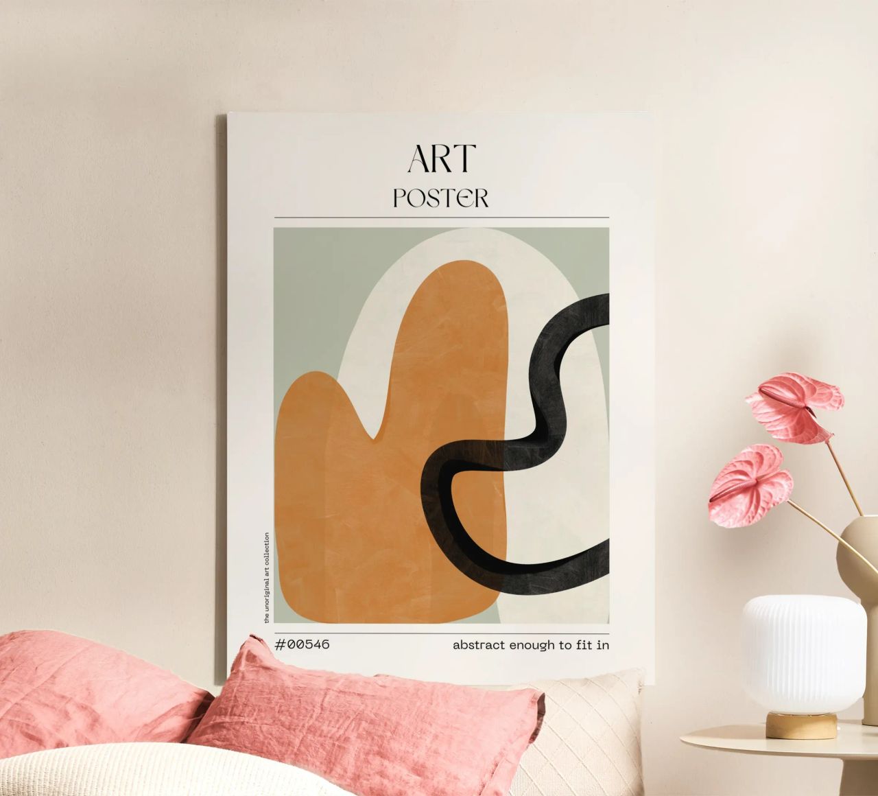 Neutral Shape Study – No. 00546 canvas by Hightown Design