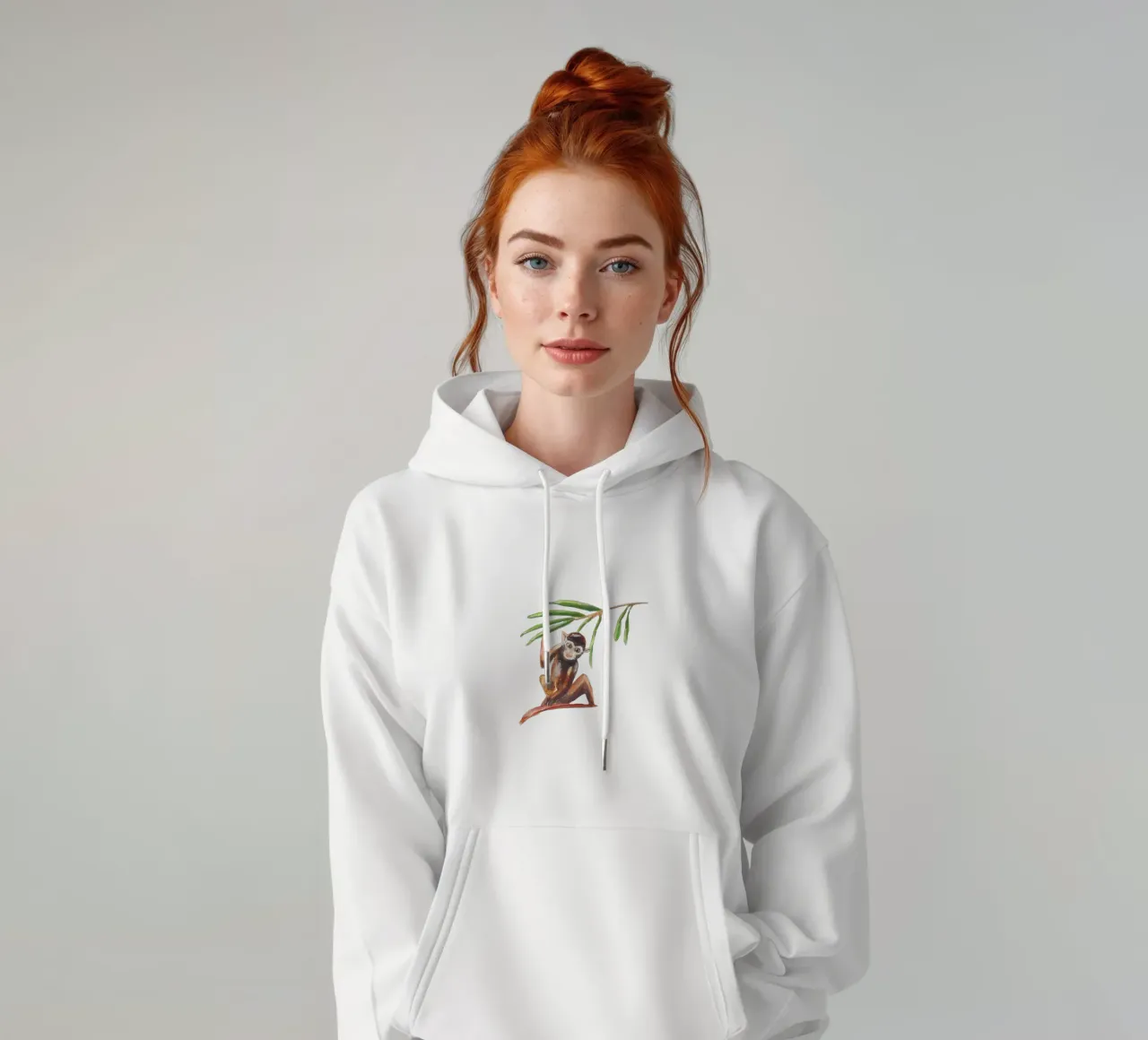 Monkey felpa con cappuccio da Femke Zwaan