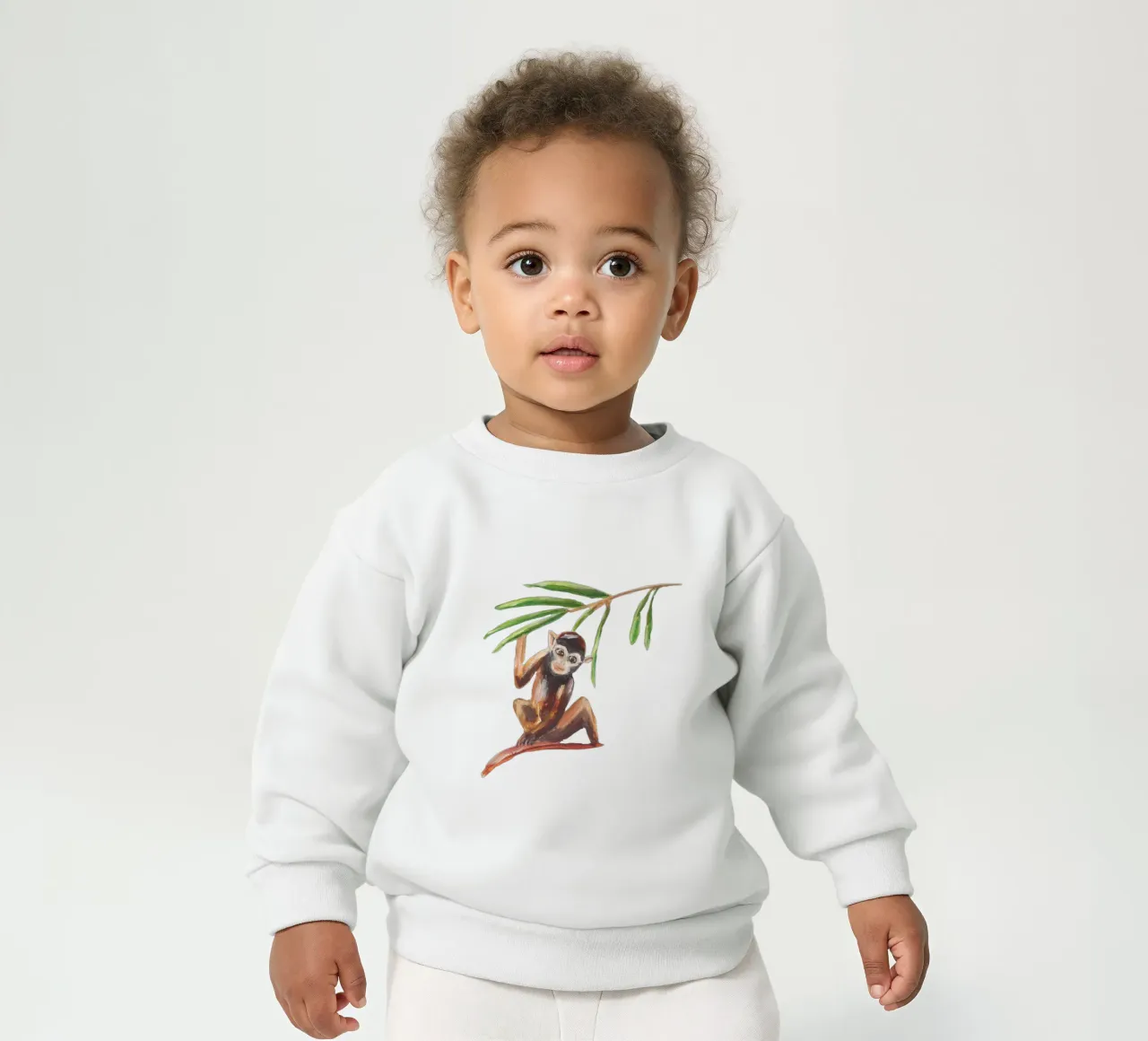 Monkey felpa neonato da Femke Zwaan