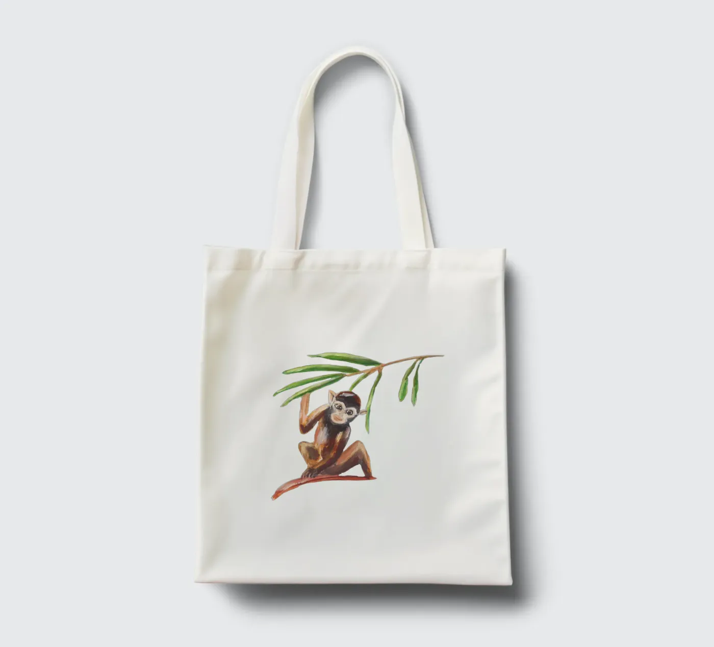 Monkey tote bag by Femke Zwaan