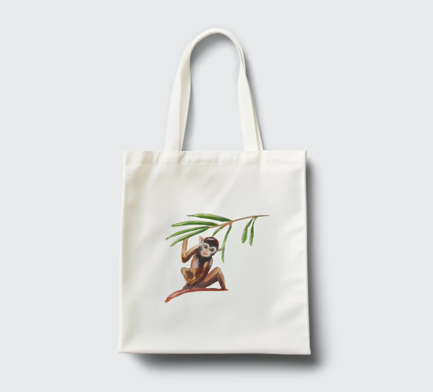 Monkey tote bag by Femke Zwaan