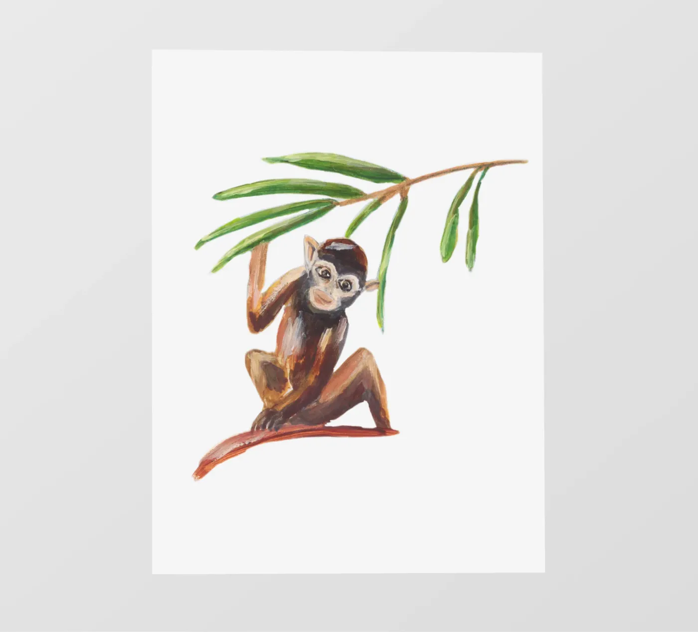 Monkey Backlit Folie von Femke Zwaan