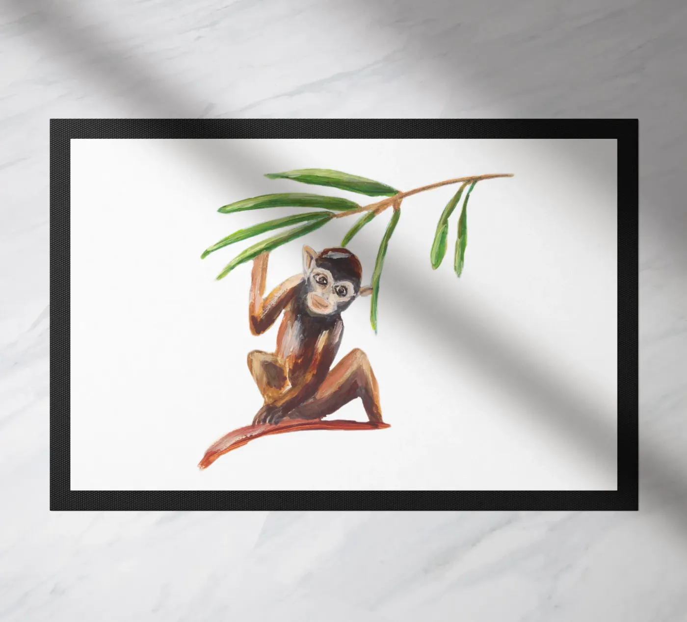 Monkey Fußmatte von Femke Zwaan