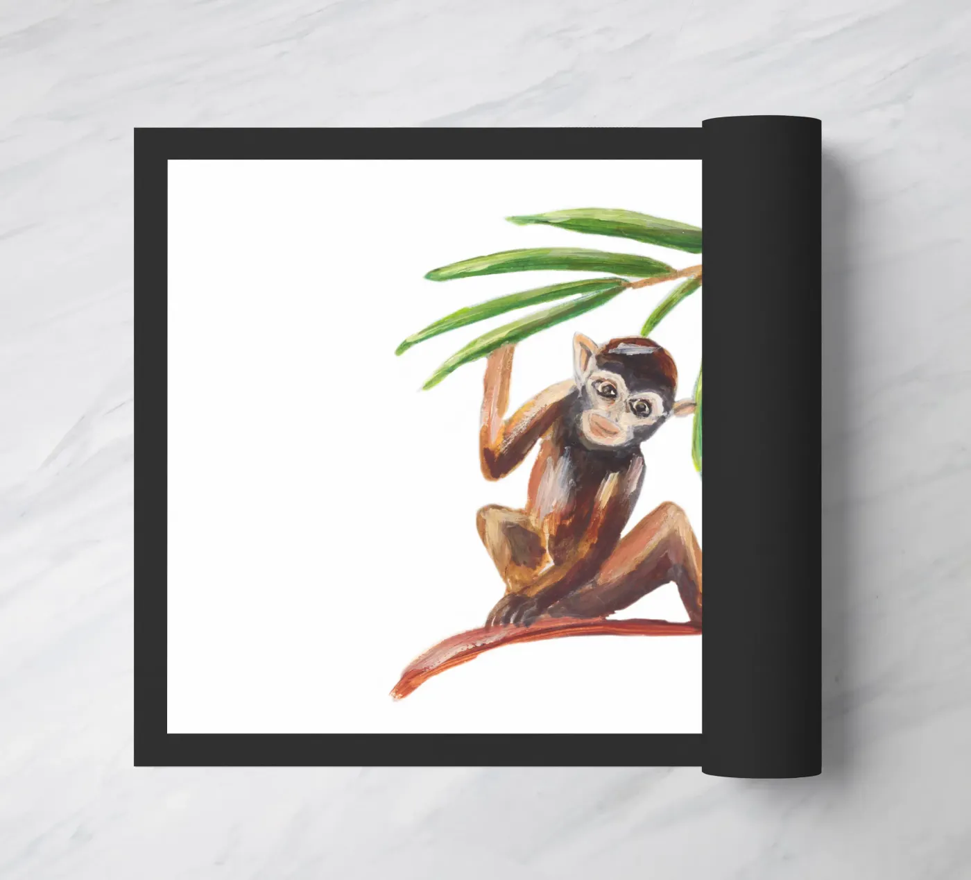 Monkey Fußmatte von Femke Zwaan