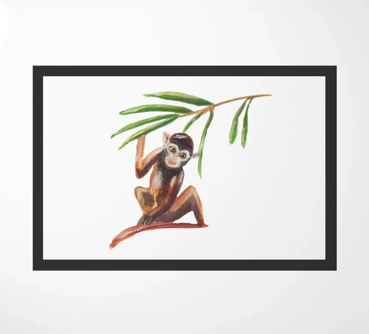 Monkey Fußmatte von Femke Zwaan
