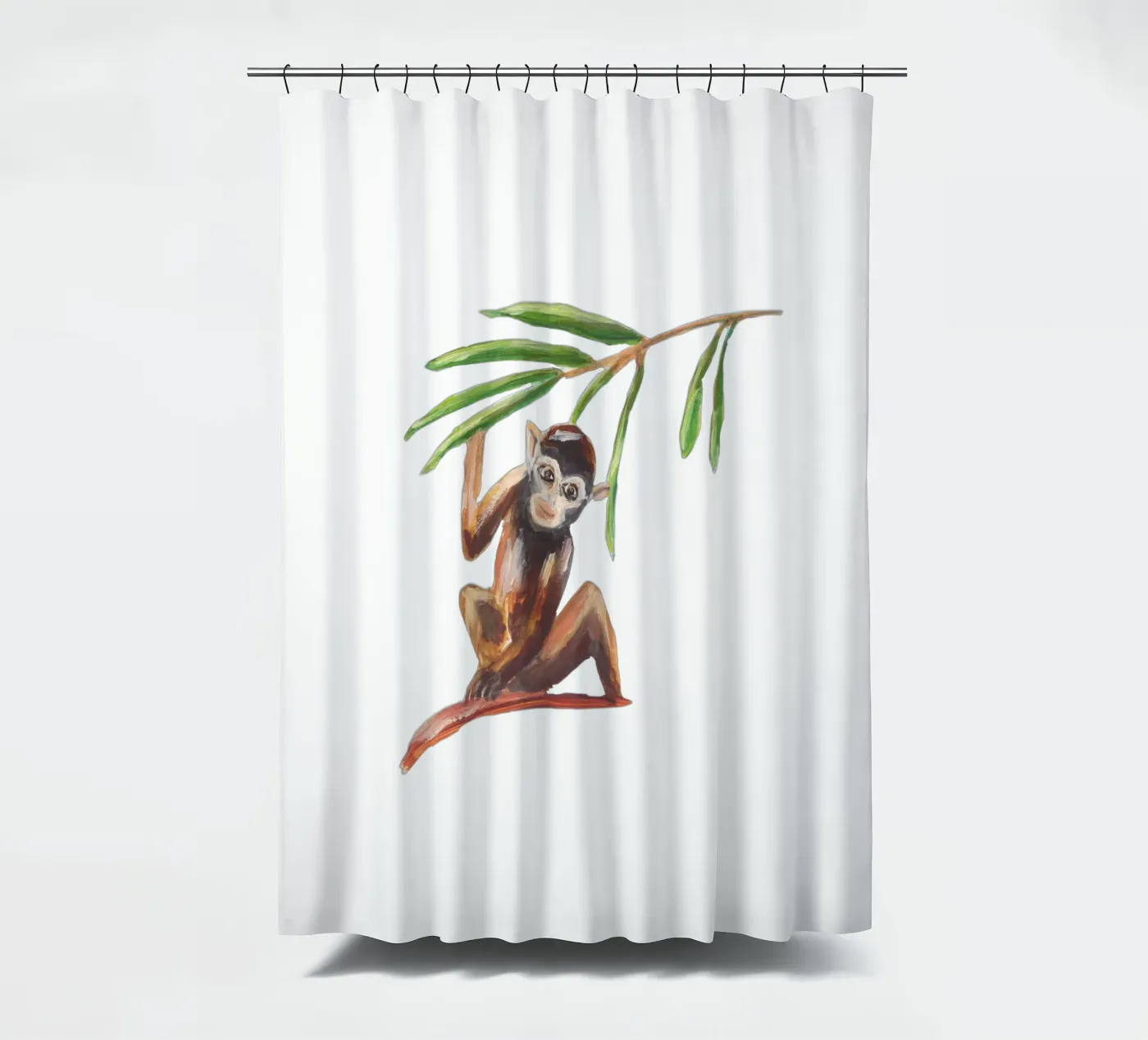 Monkey Duschvorhang von Femke Zwaan