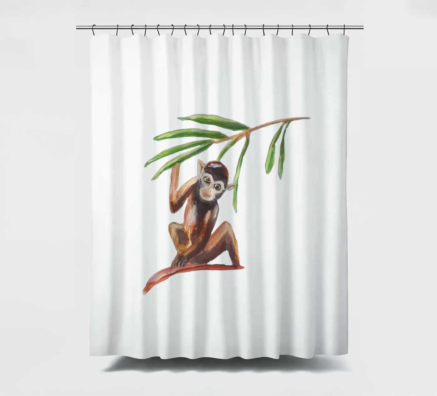 Monkey Duschvorhang von Femke Zwaan