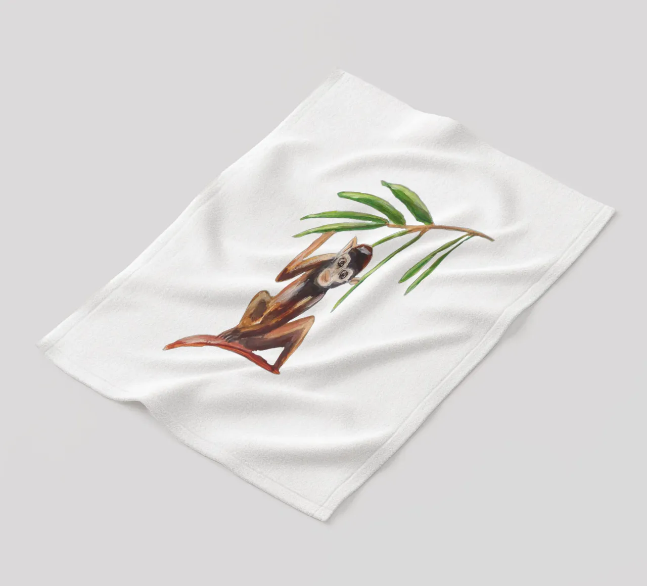 Monkey Fleecedecke von Femke Zwaan