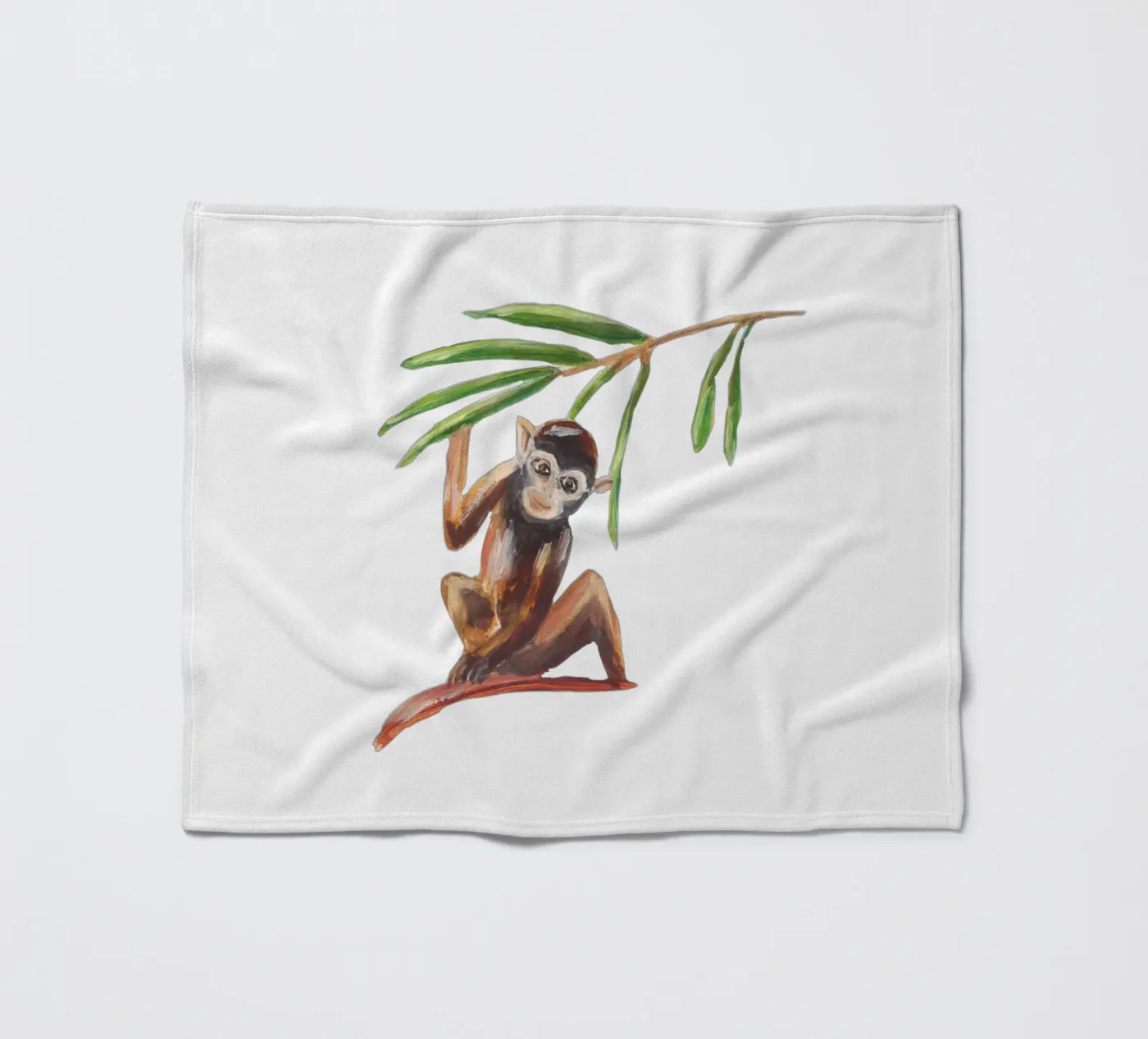 Monkey Fleecedecke von Femke Zwaan