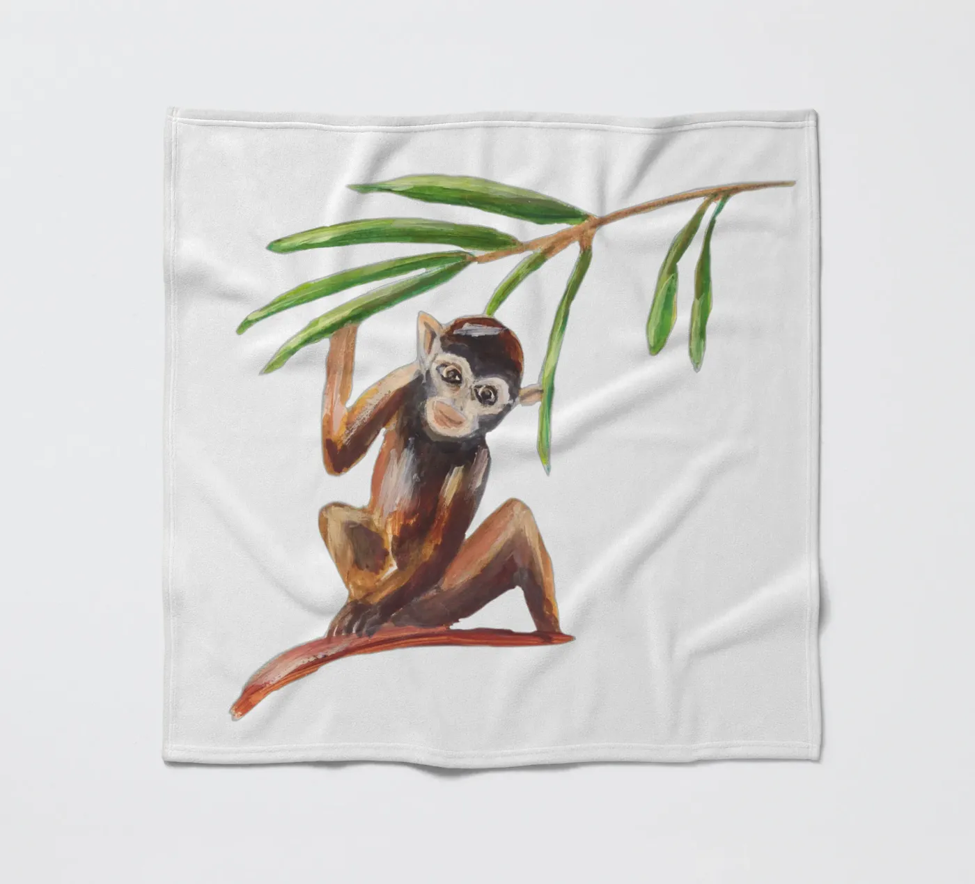 Monkey Fleecedecke von Femke Zwaan