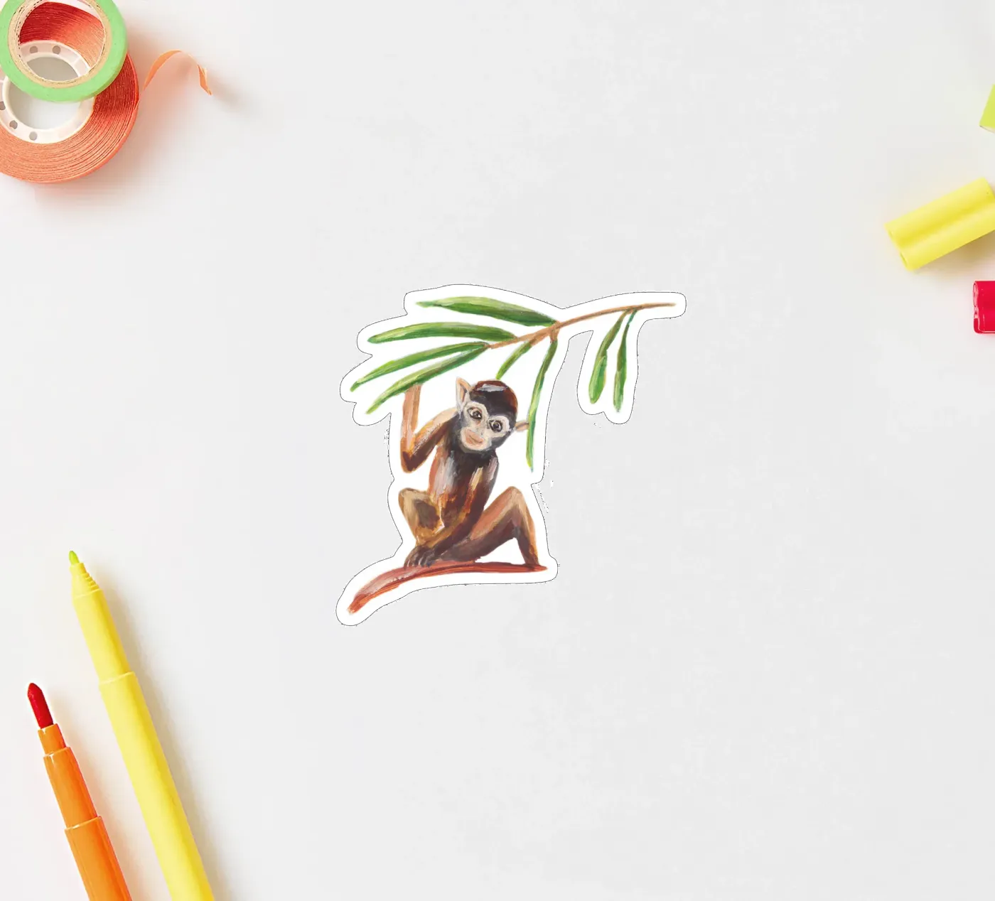 Monkey adesivo da Femke Zwaan