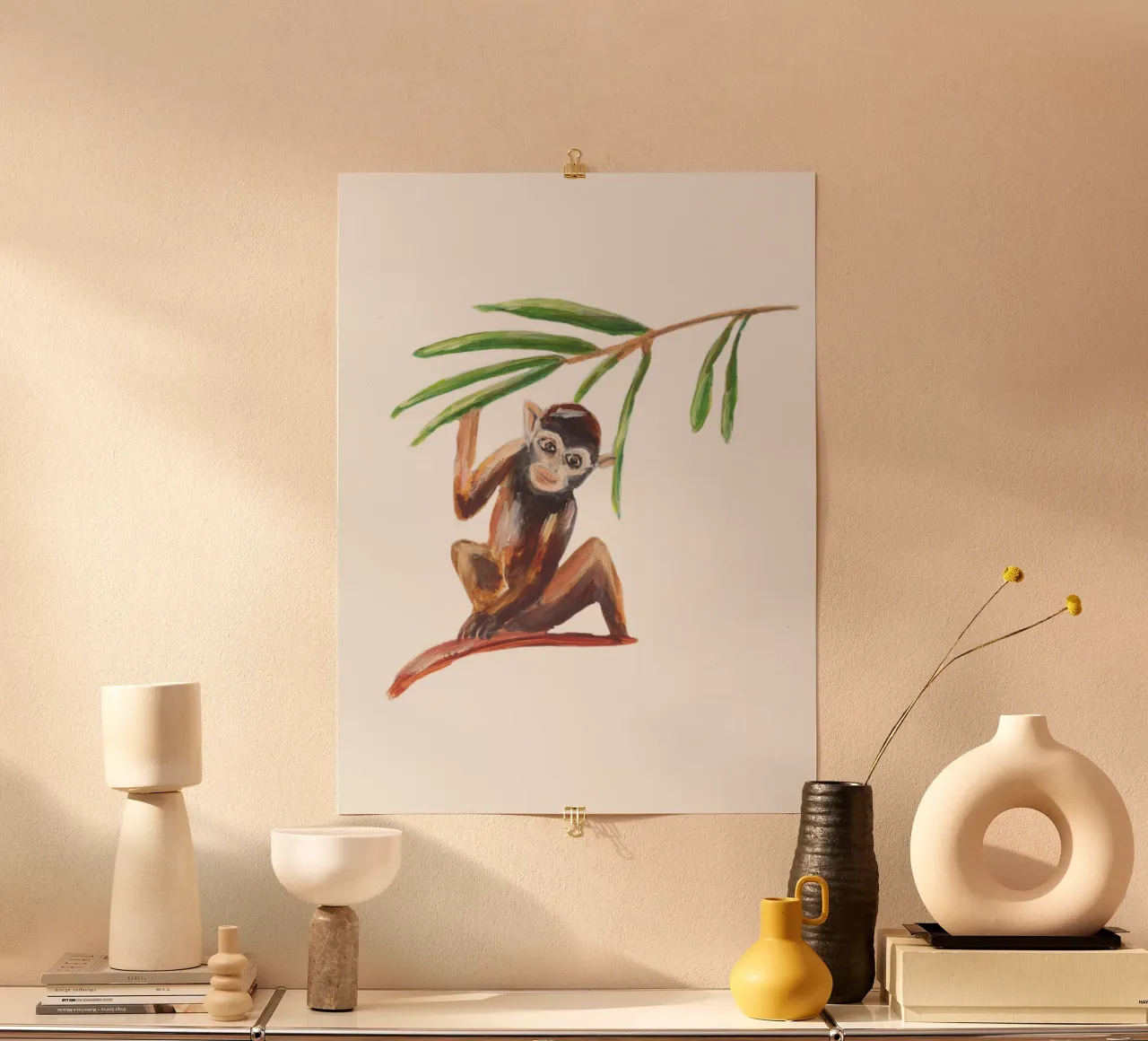 Monkey poster da Femke Zwaan