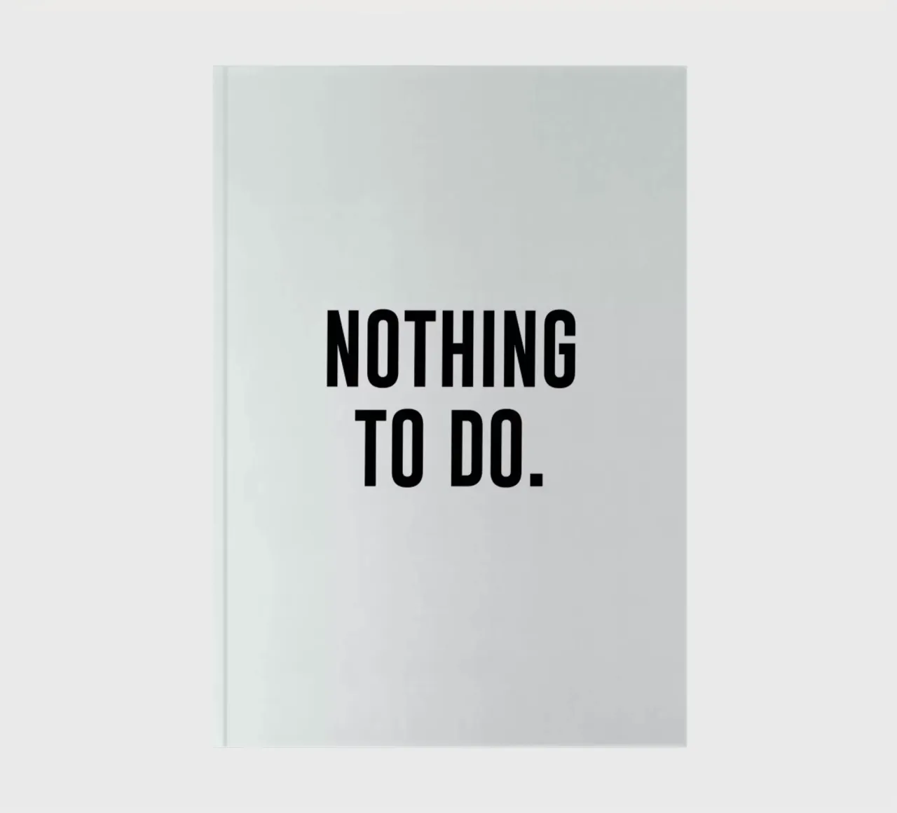 Nothing to Do notebook by daylight design studio