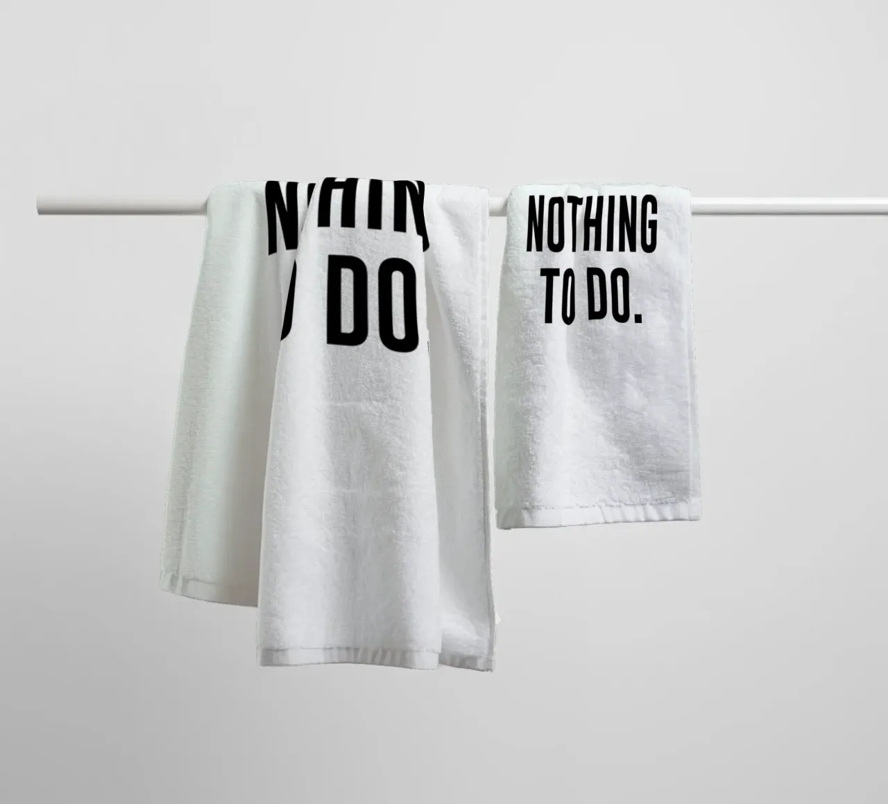 Nothing to Do towel by daylight design studio