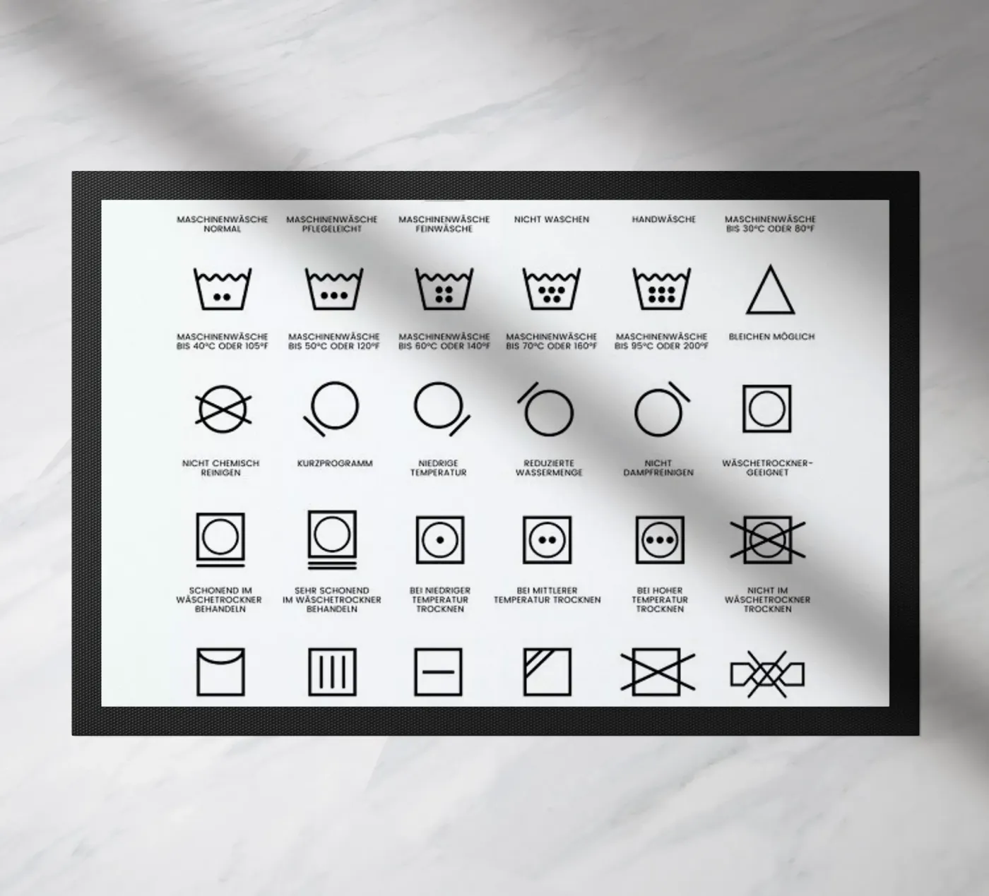 Wäsche doormat by daylight design studio