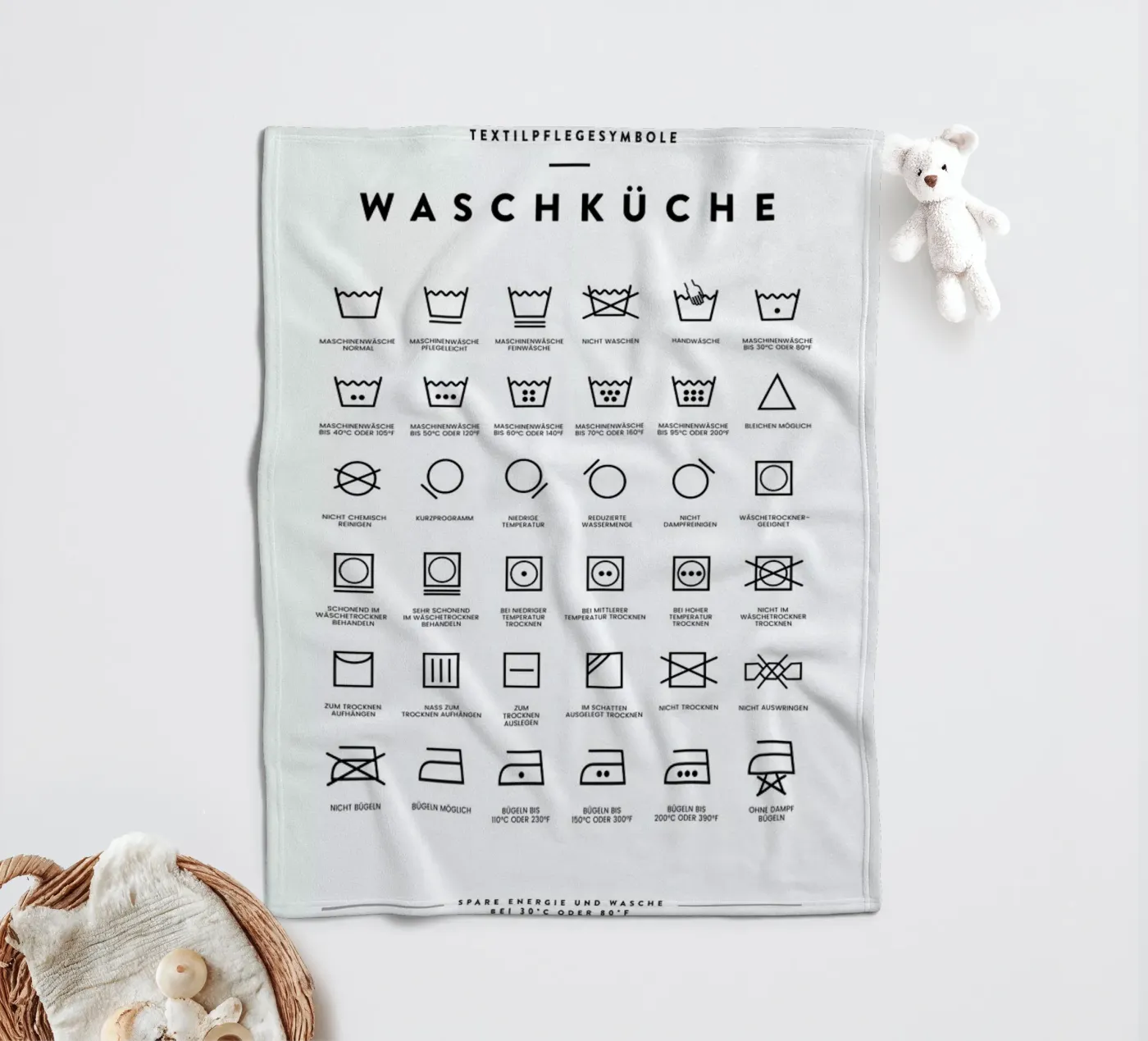 Wäsche Fleecedecke von daylight design studio