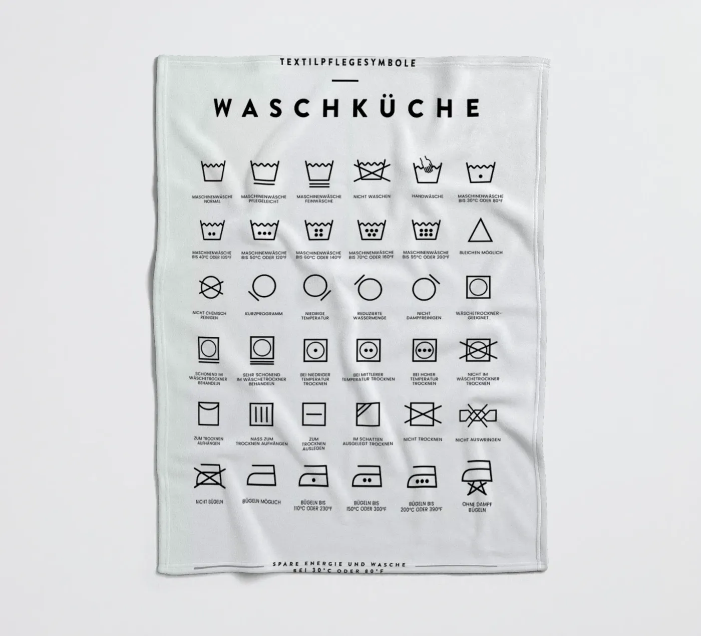 Wäsche Fleecedecke von daylight design studio