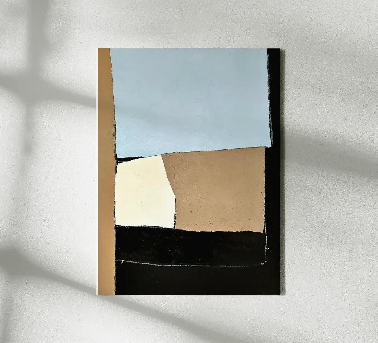 abstract modern NOIR no4 canvas by Andrea Reichhart Art