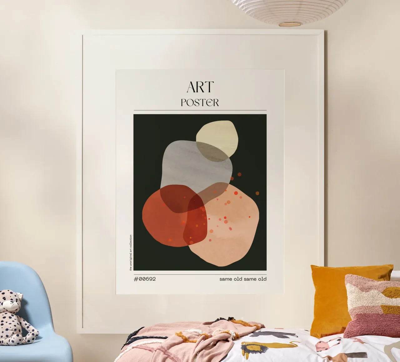 Orange Overlay Abstract Poster – No. 00692 poster da Hightown Design