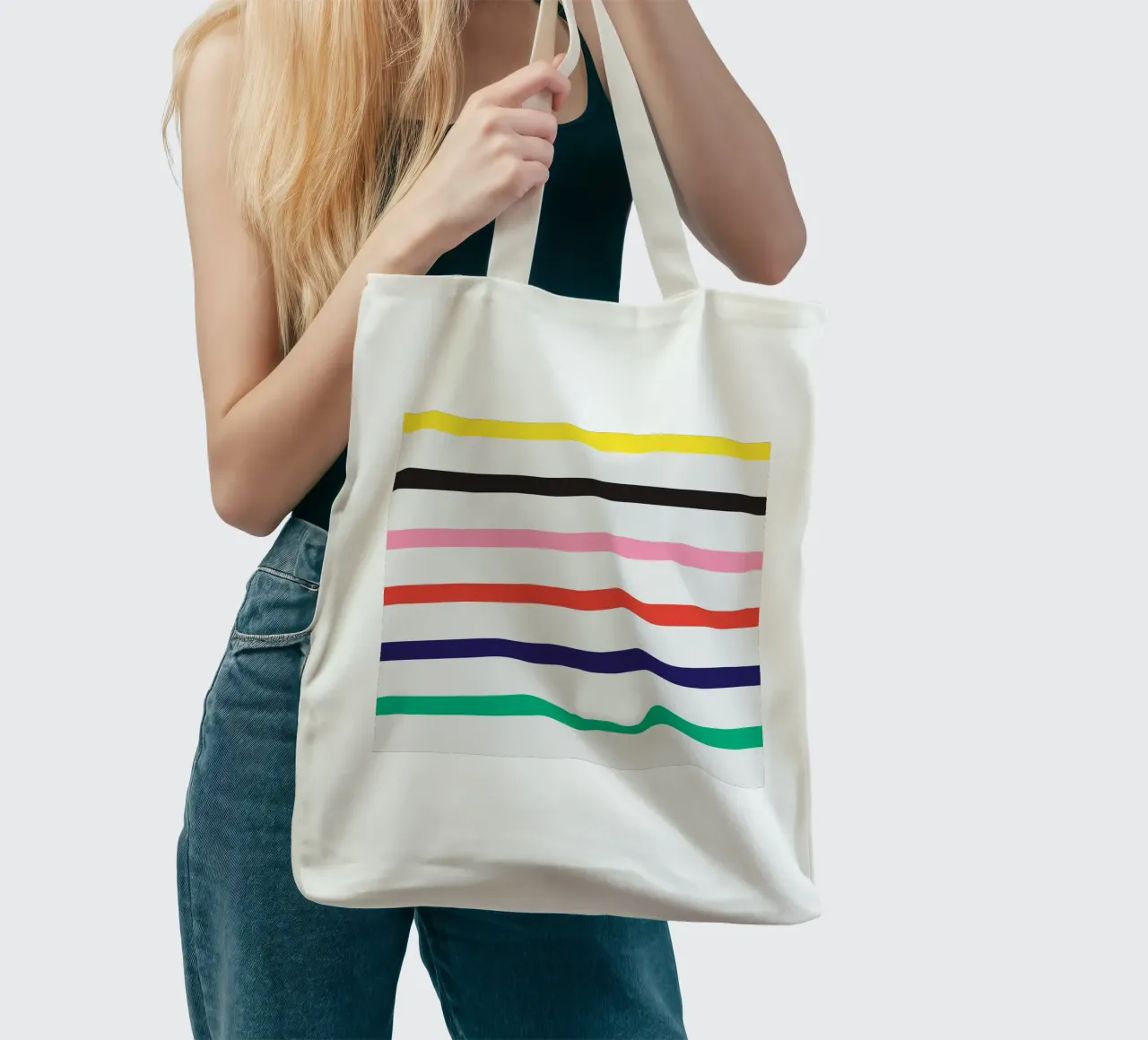 Color Lines tote bag de lovely lines