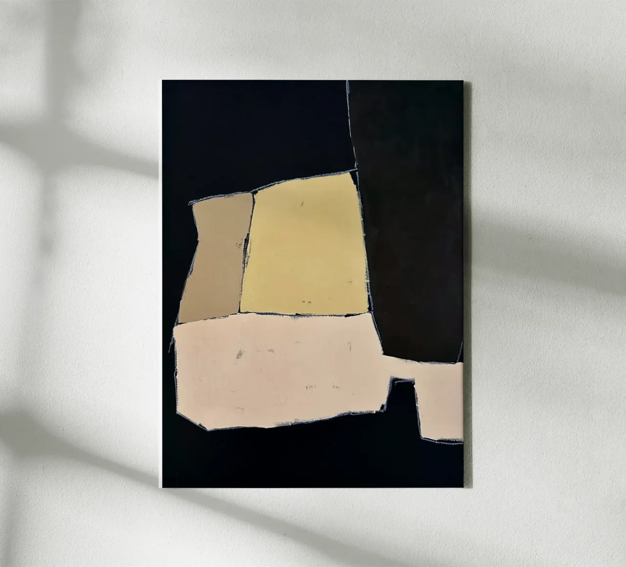 abstract modern NOIR no5 canvas by Andrea Reichhart Art