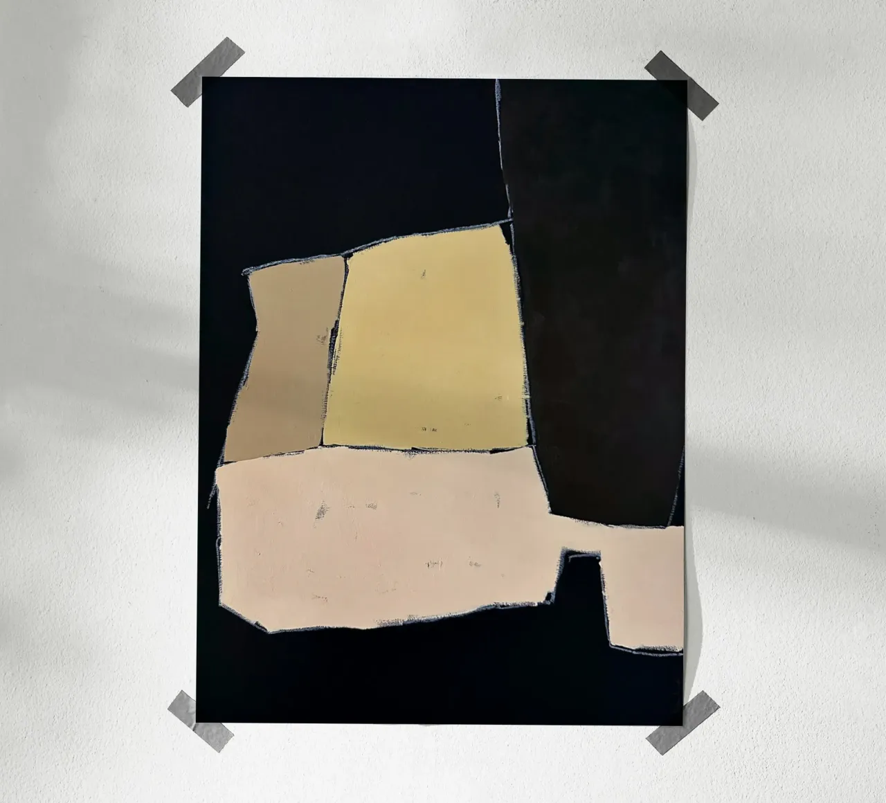 abstract modern NOIR no5 carta hahnemühle da Andrea Reichhart Art