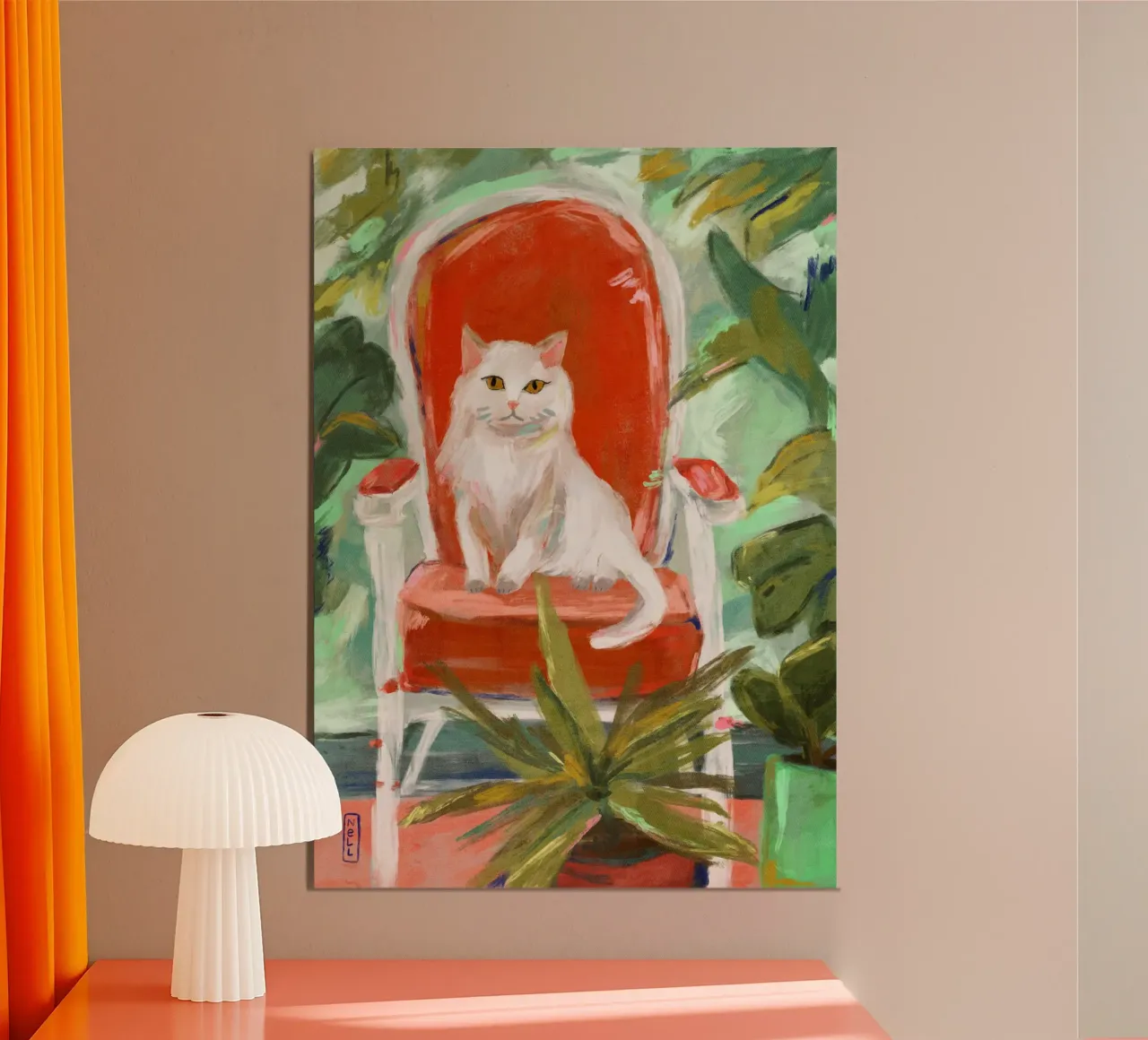 Pittura di gatti della giungla per interni poster da Pictufy Sun & Spirit