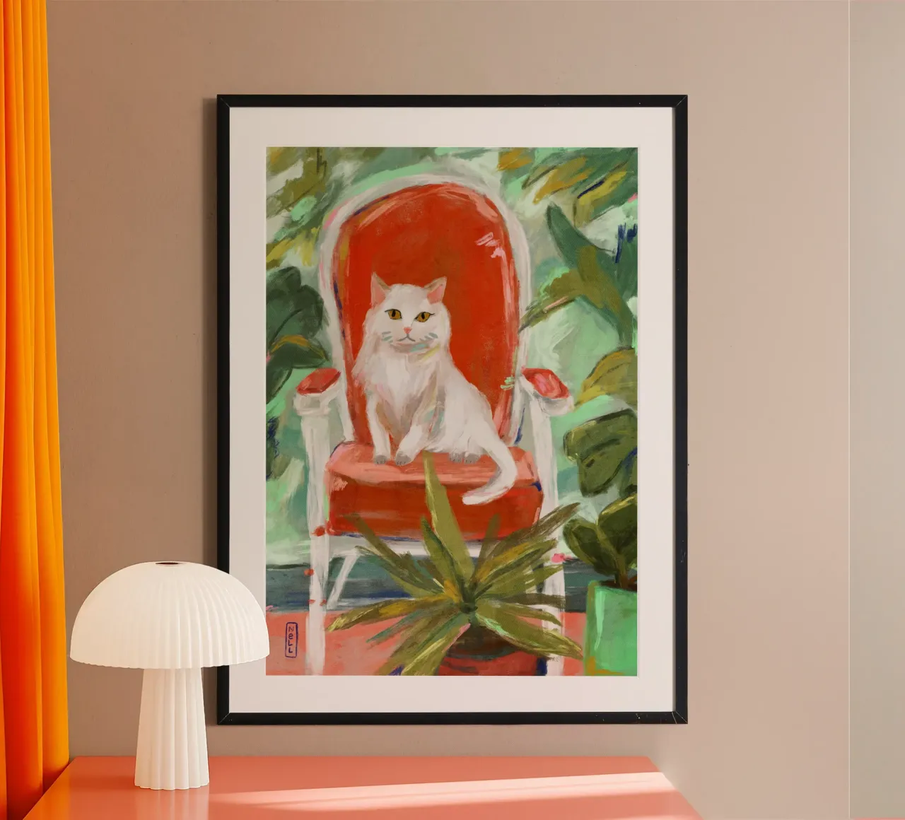 Pittura di gatti della giungla per interni poster da Pictufy Sun & Spirit