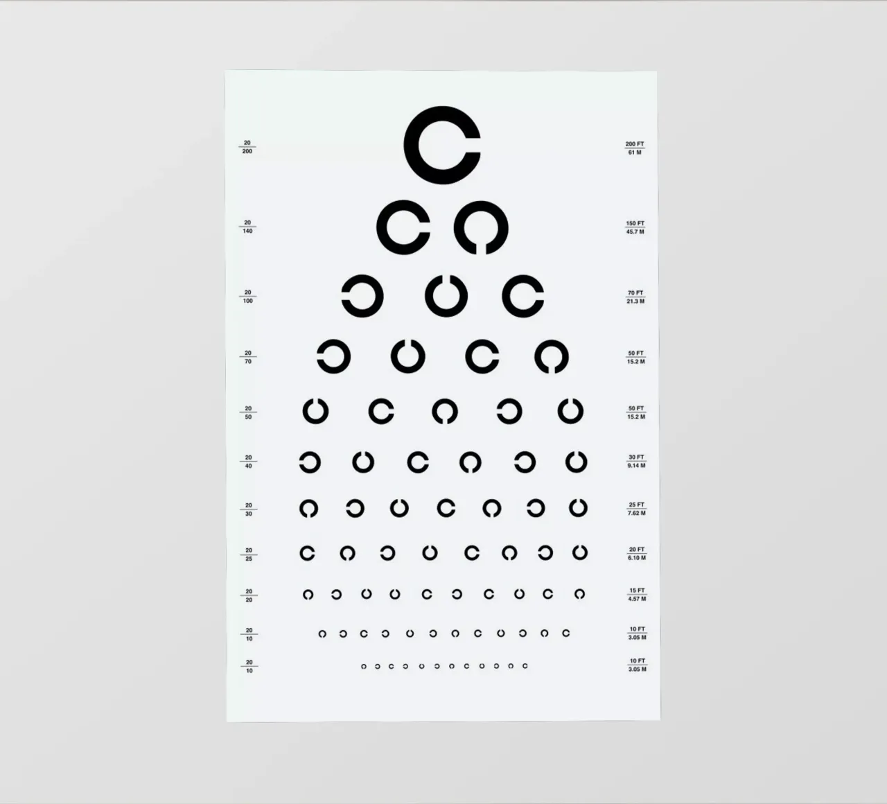 Eye Chart Japanese Design pellicola backlit da daylight design studio