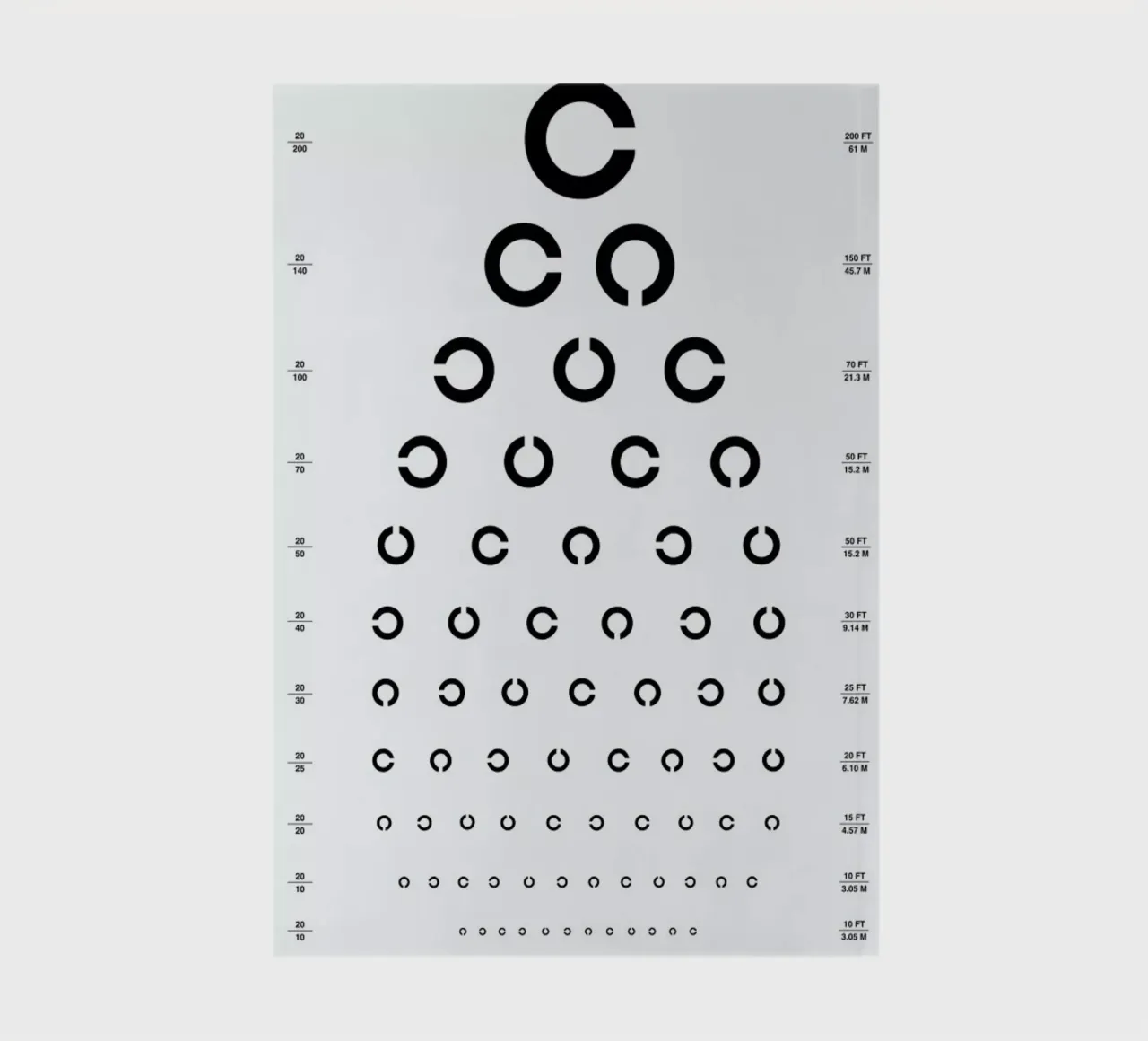 Eye Chart Japanese Design notebook by daylight design studio